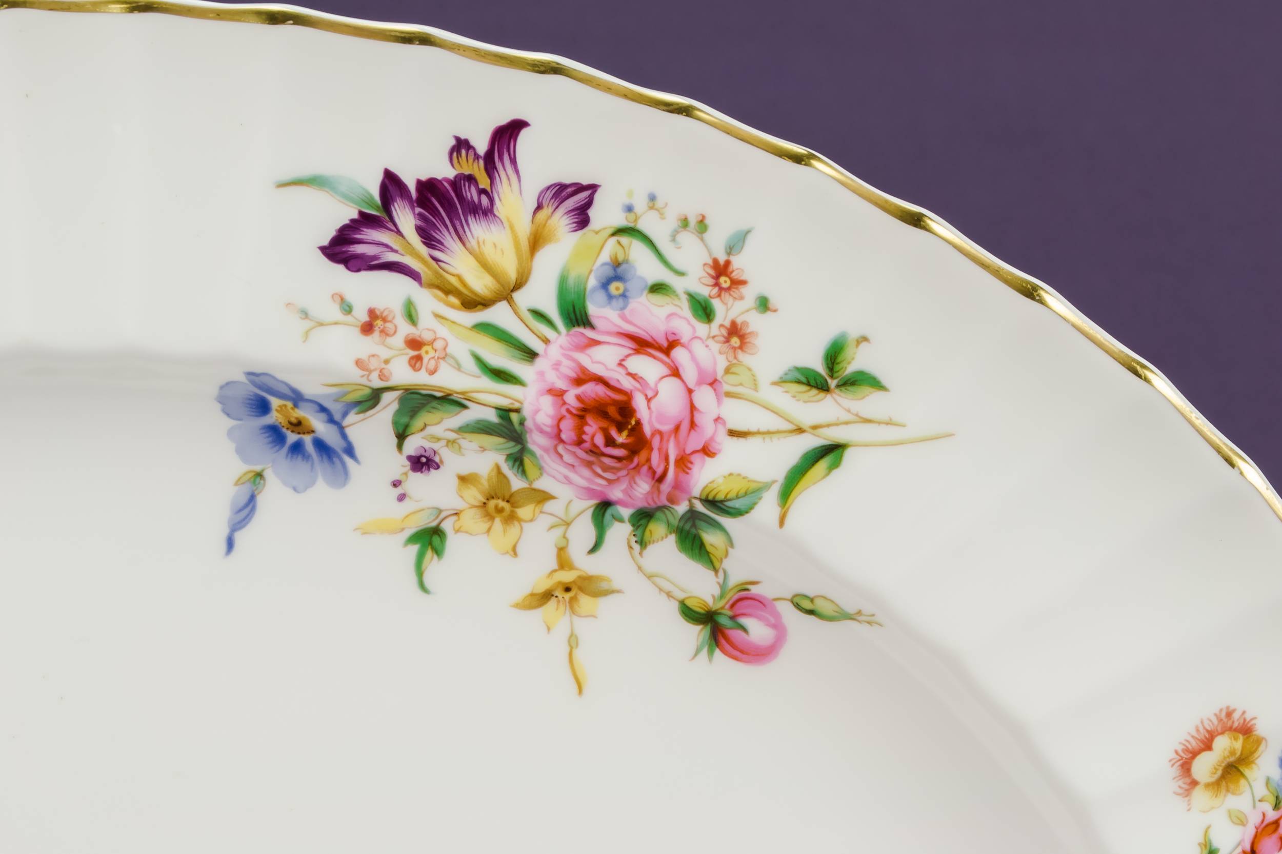 Bone China Vintage — Retro bone china platter 1