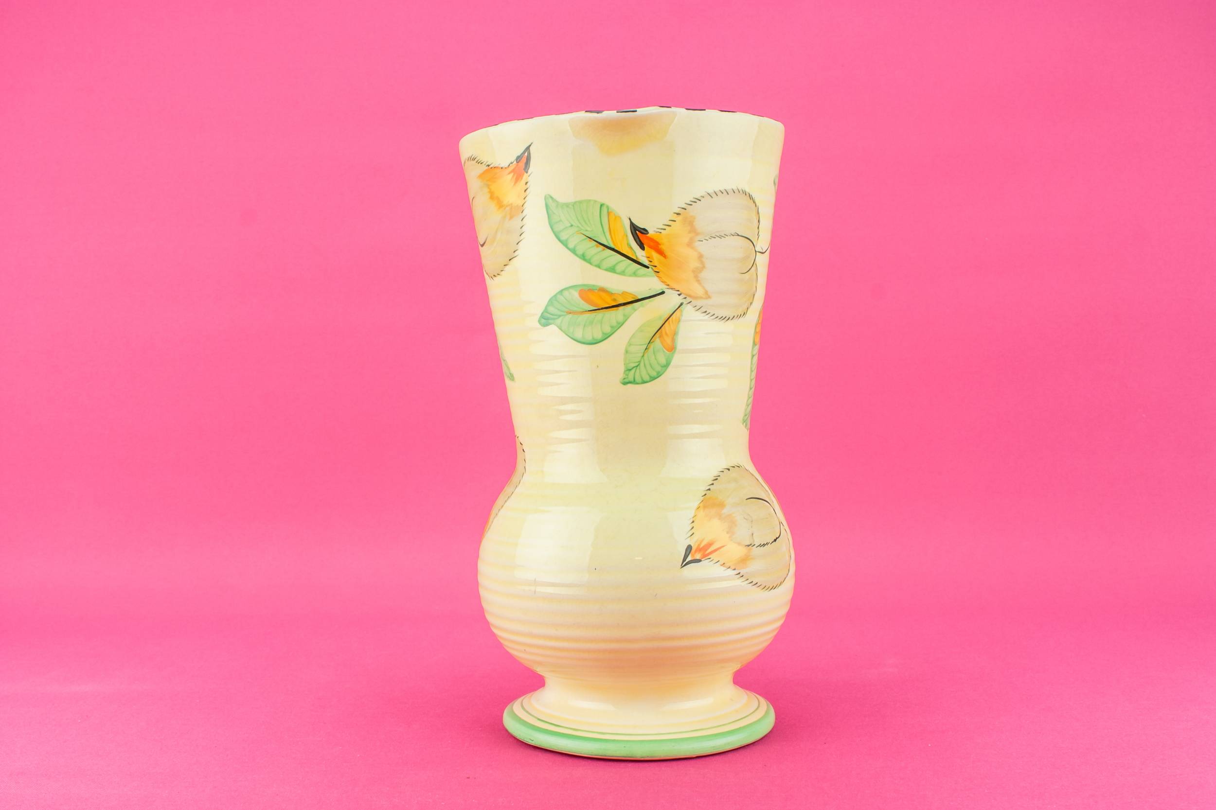 Pottery Vintage JUG — Yellow pottery jug 2