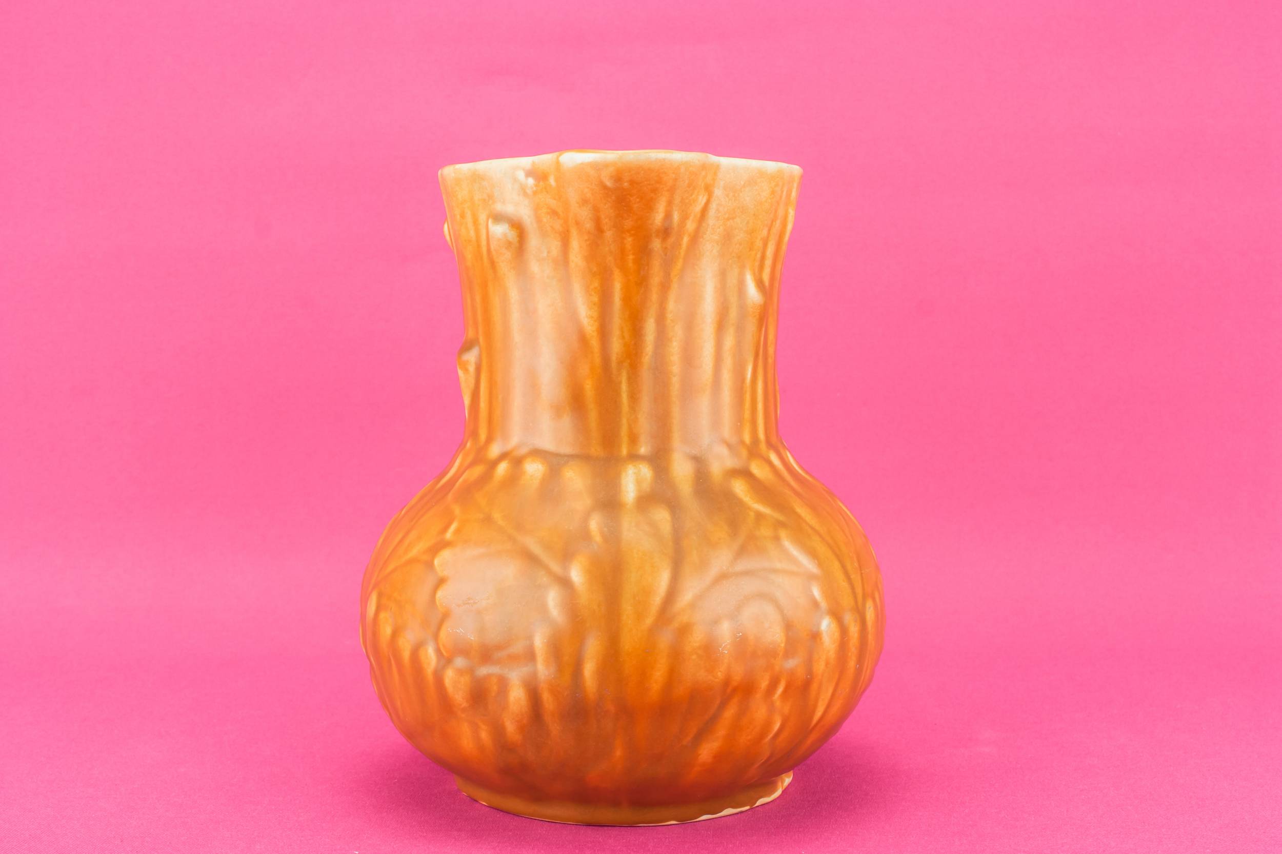 Festive Vintage Wine — Orange pottery jug 1