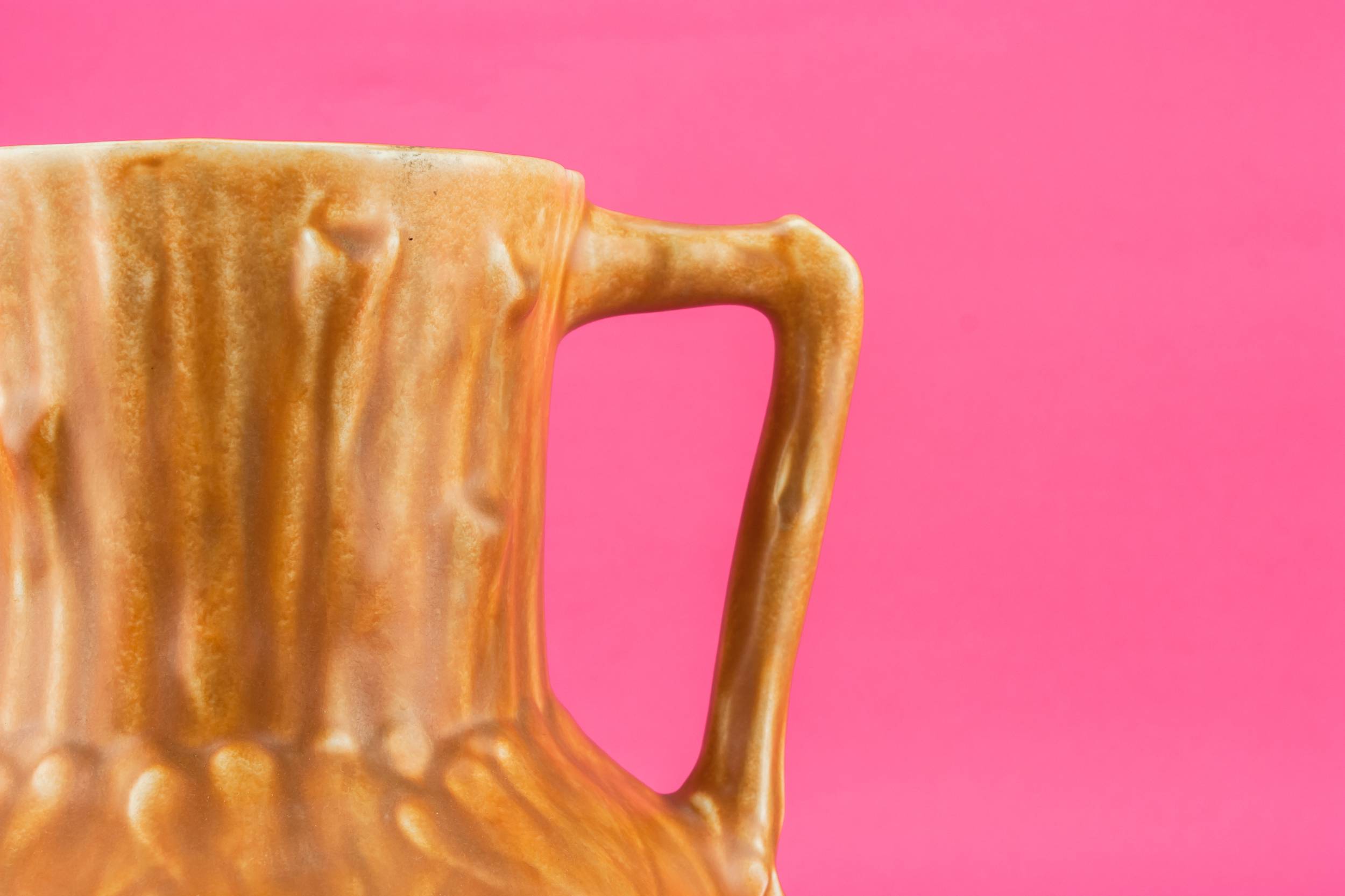 Festive Vintage Wine — Orange pottery jug 2