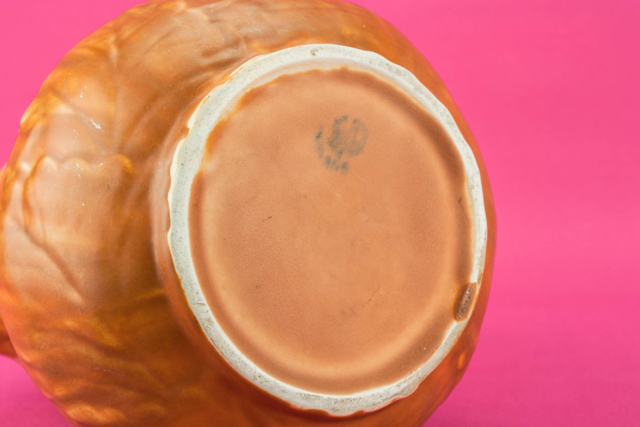 Festive Vintage Wine — Orange pottery jug 4