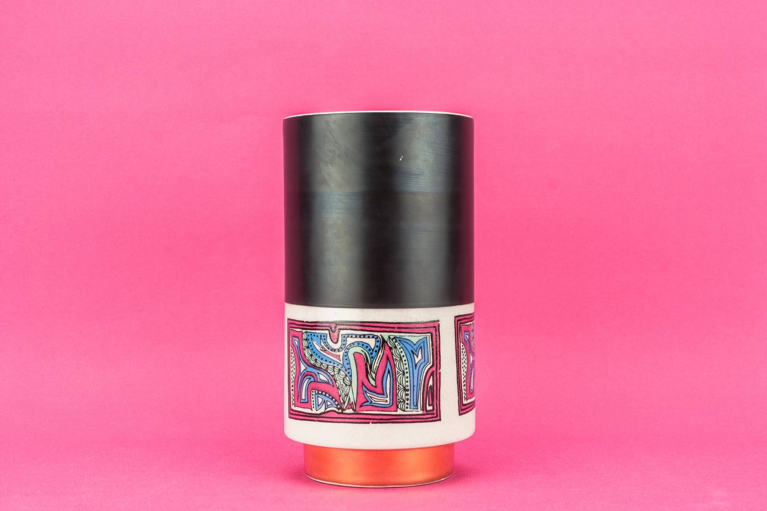 Vintage Medium Abstract — Modernist pottery vase