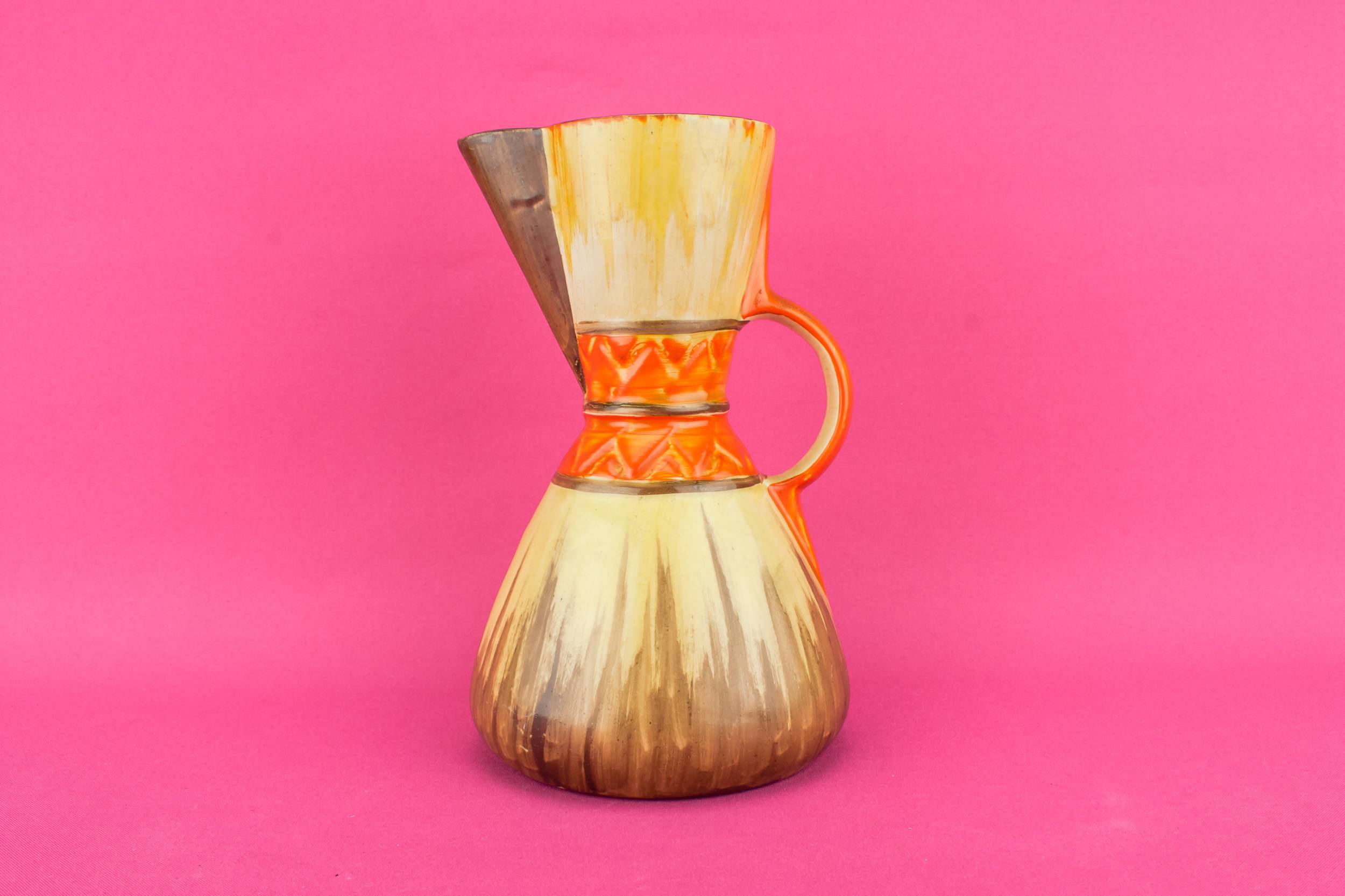 Pottery Vintage Abstract — Art Deco pottery jug