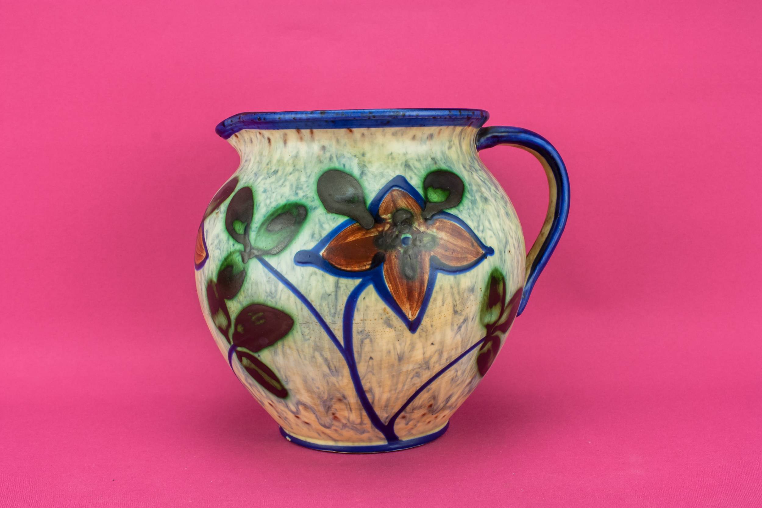 Vintage Bold Milk — Modernist pottery jug