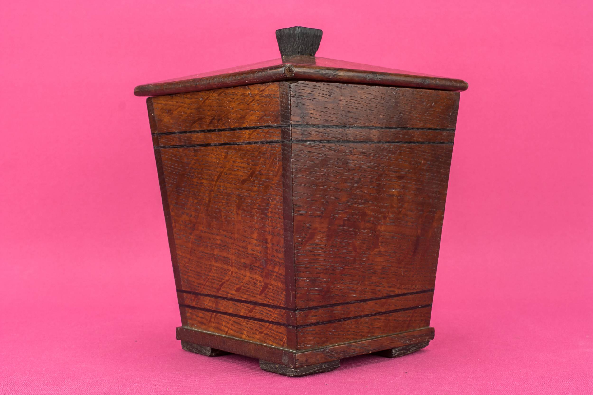 Vintage Rustic Wooden — Art Deco wooden tea box