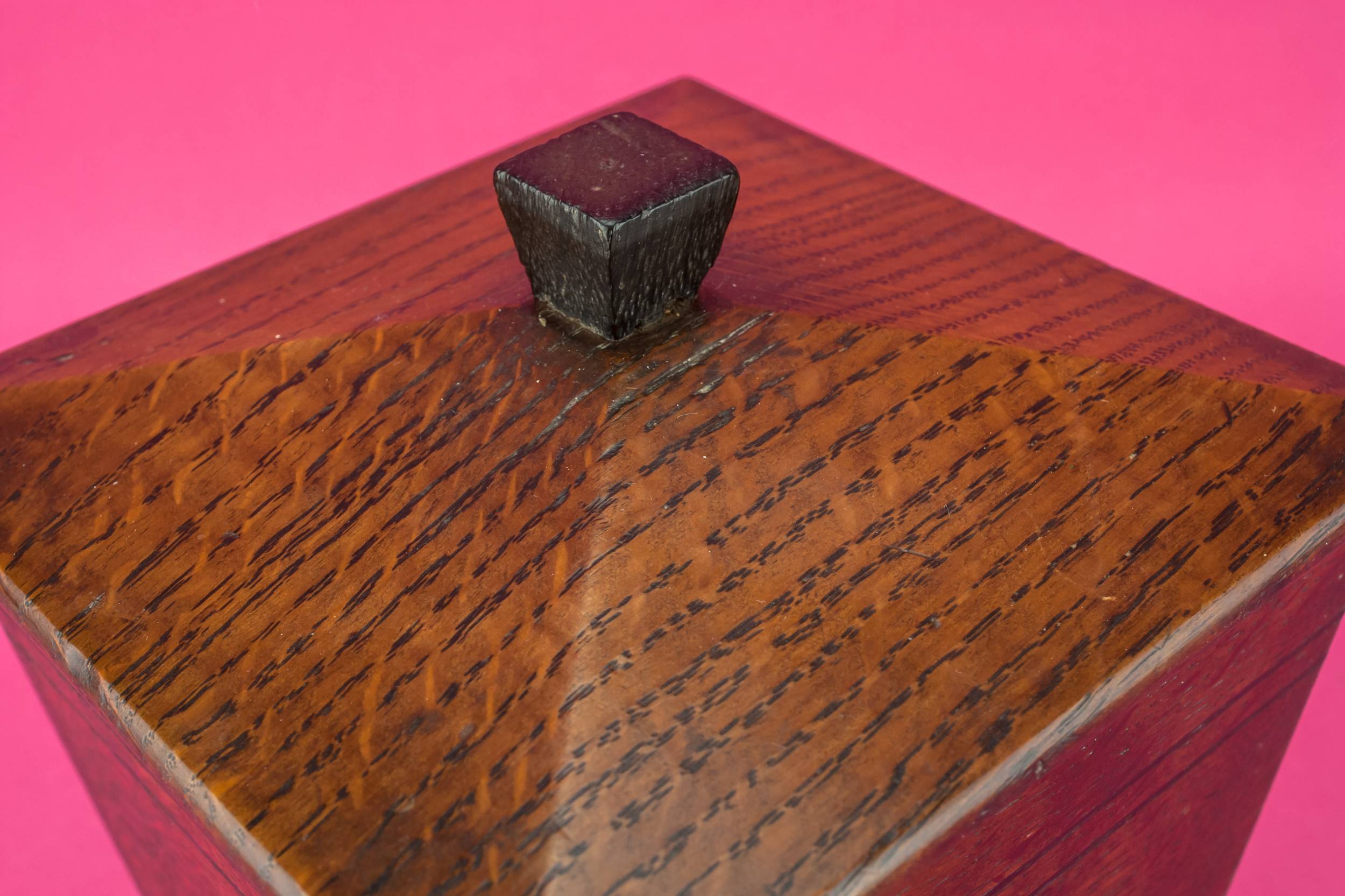 Vintage Rustic Wooden — Art Deco wooden tea box 2