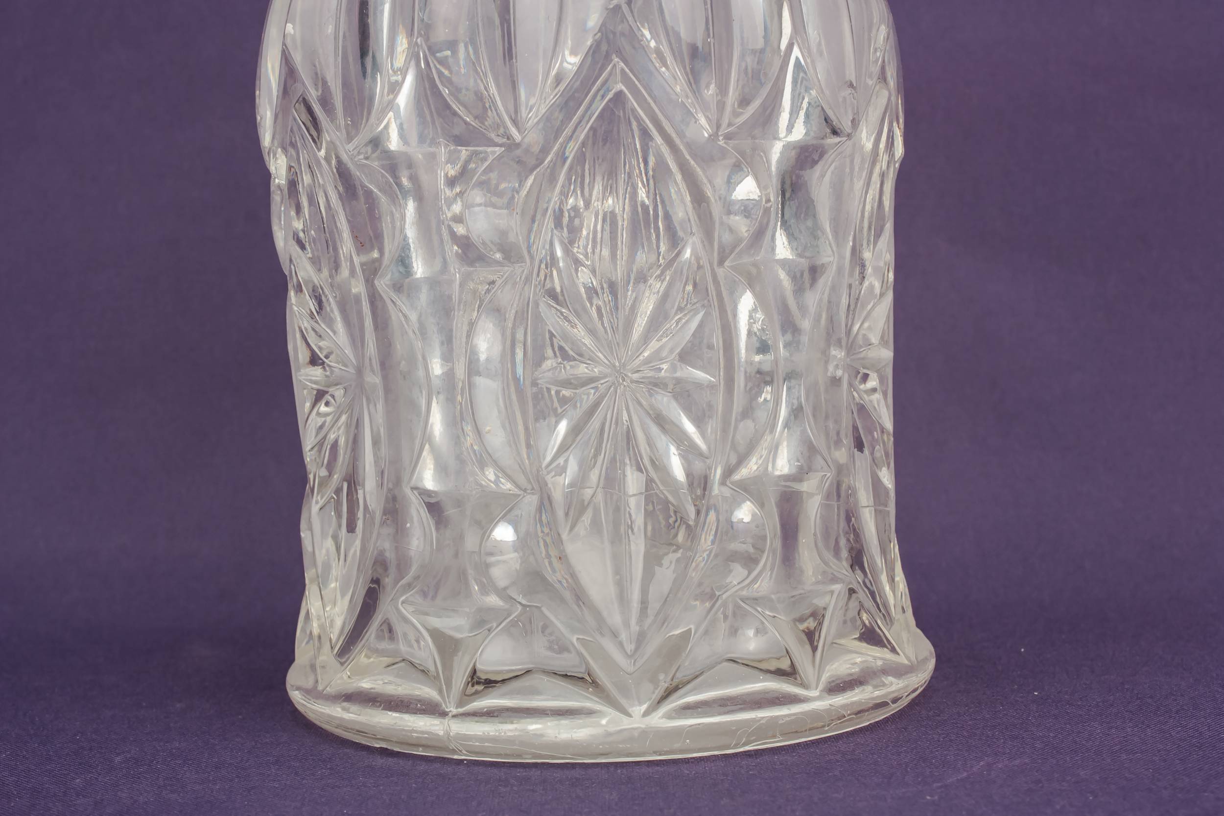 Moulded Glass Vintage — Sherry moulded glass decanter 2