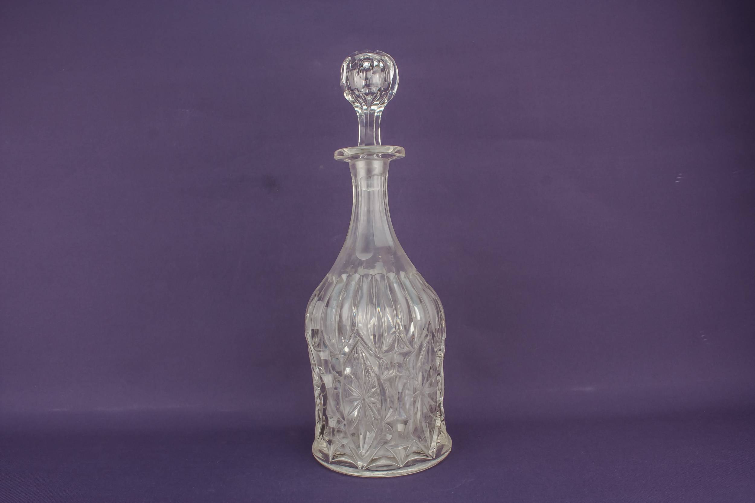 Moulded Glass Vintage — Sherry moulded glass decanter 3
