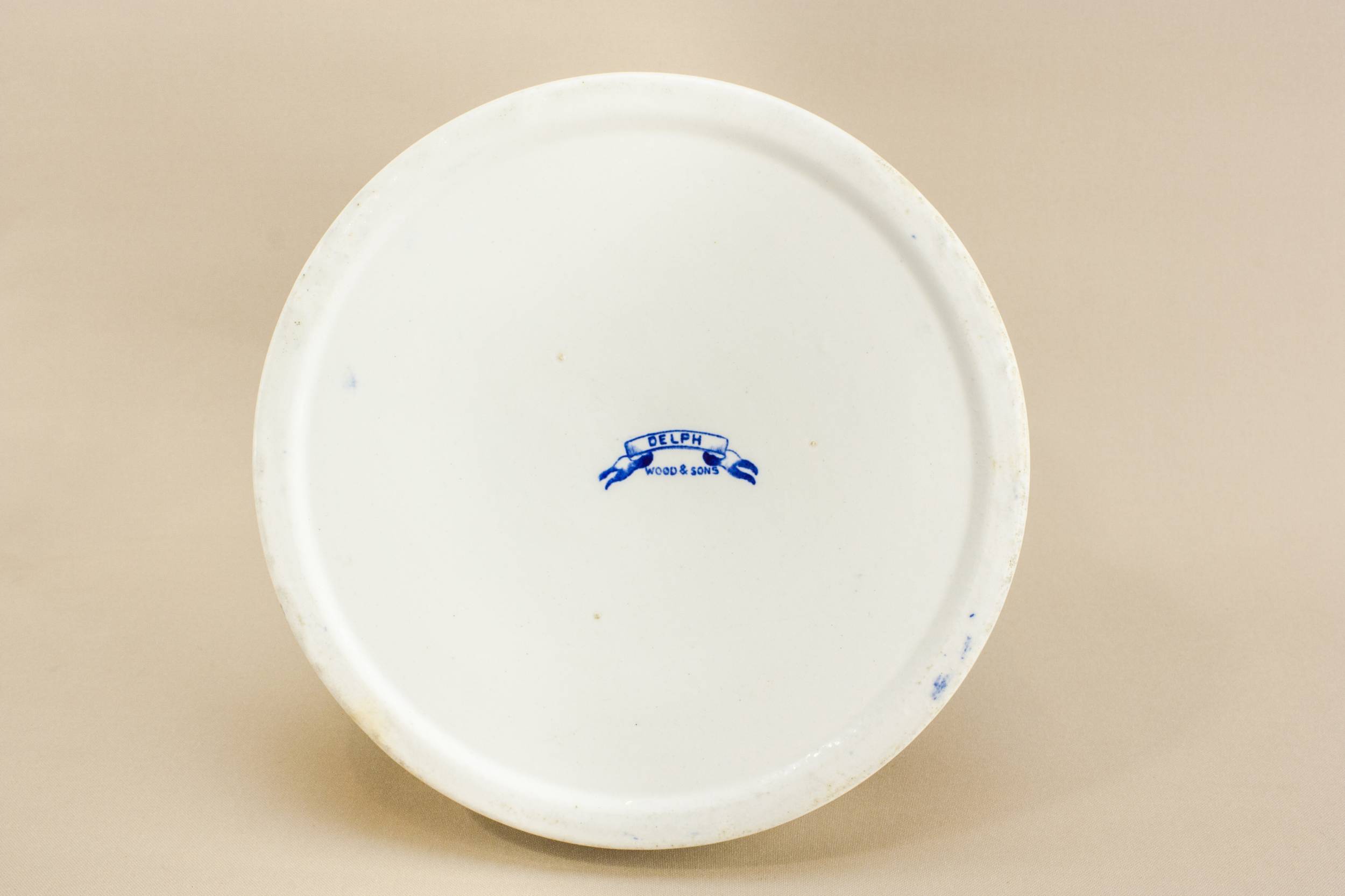 Pottery Antique Wood — Blue and white baby plate 3