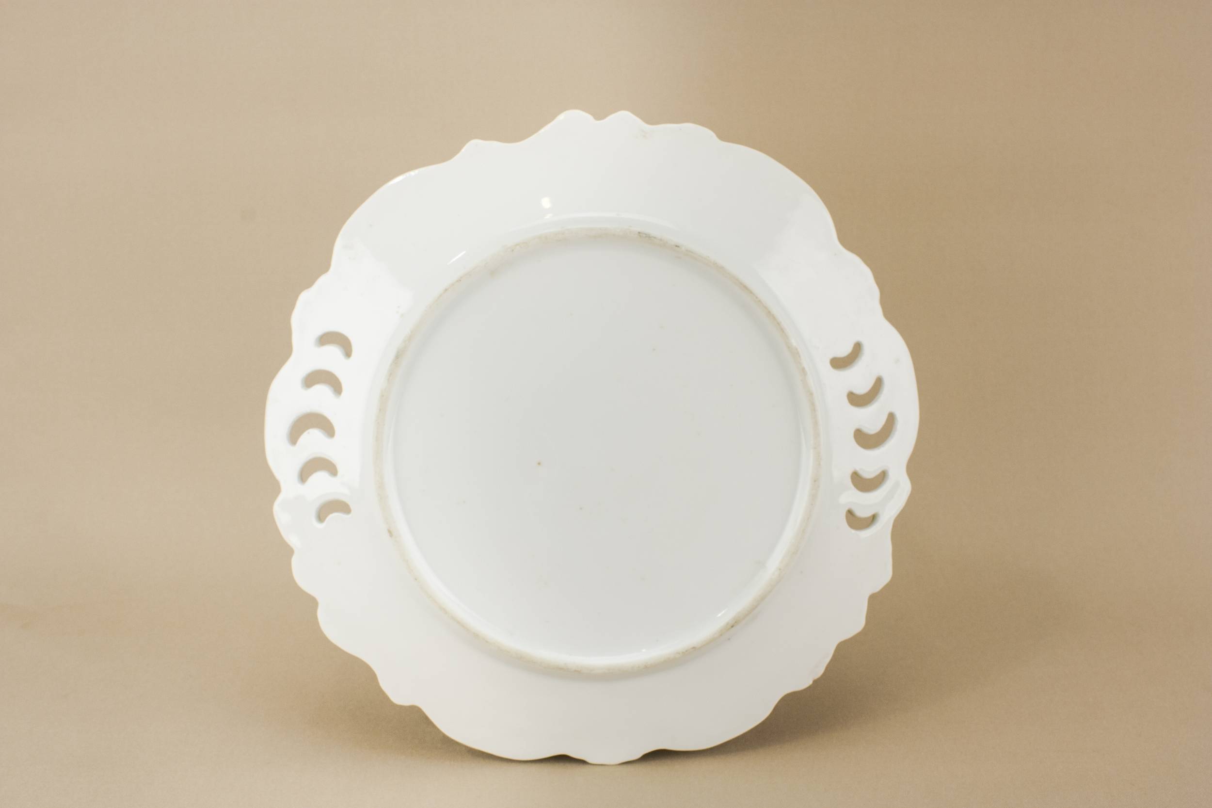 Porcelain Antique Floral — Floral porcelain cake plate 2