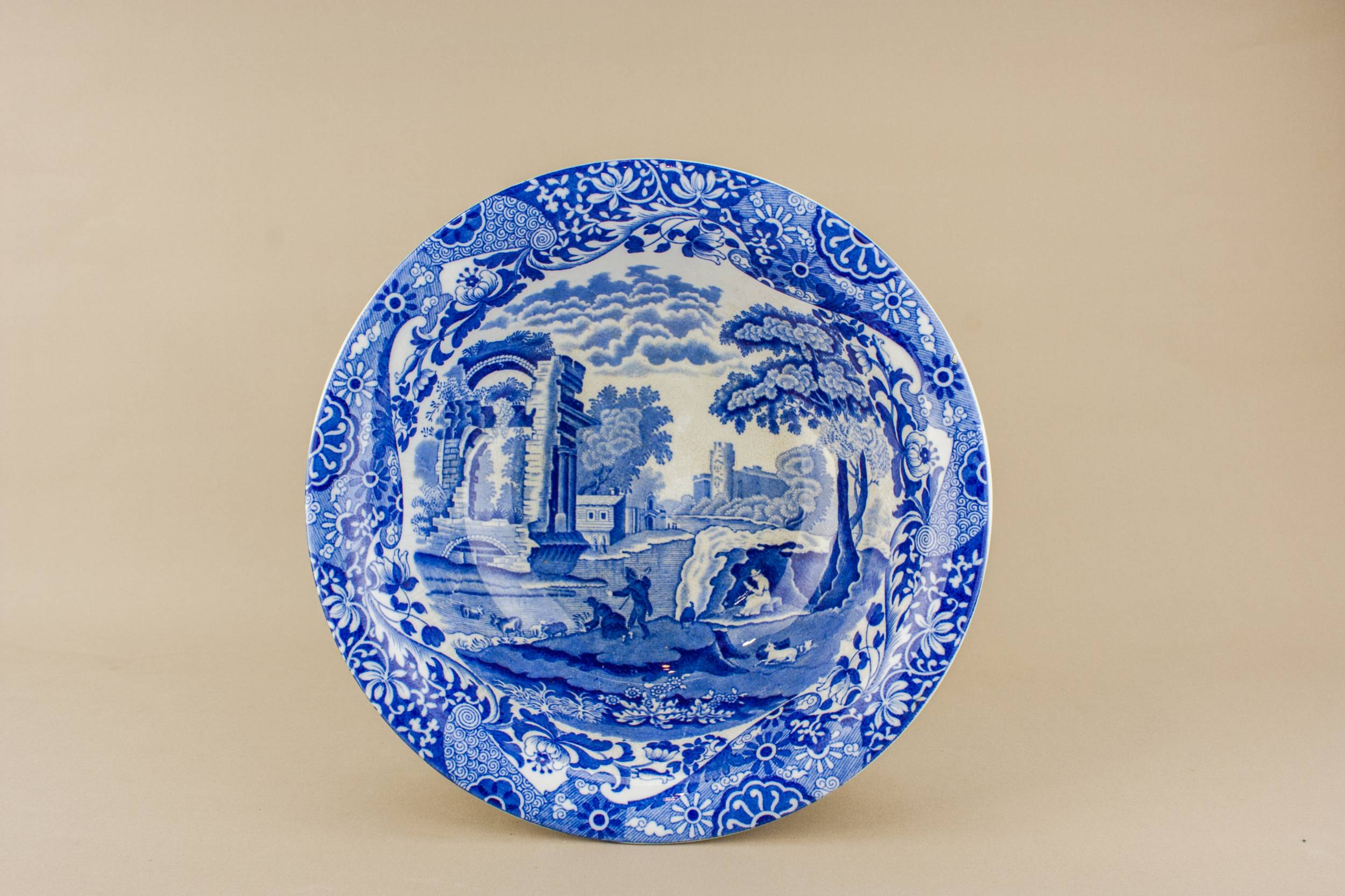 Vintage Elegant Serving — Blue and white bowl