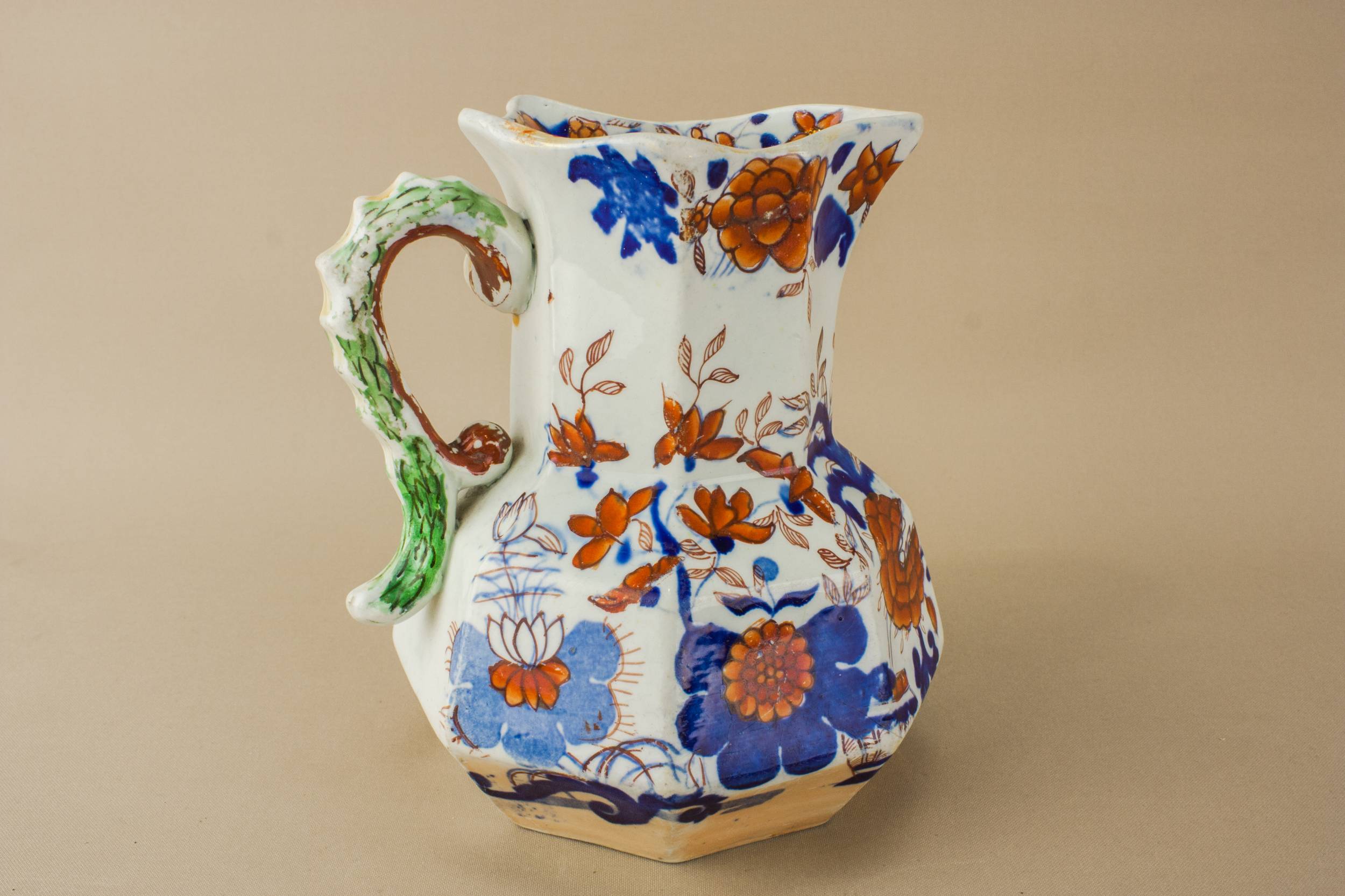 Blue And White — Ironstone water jug 1