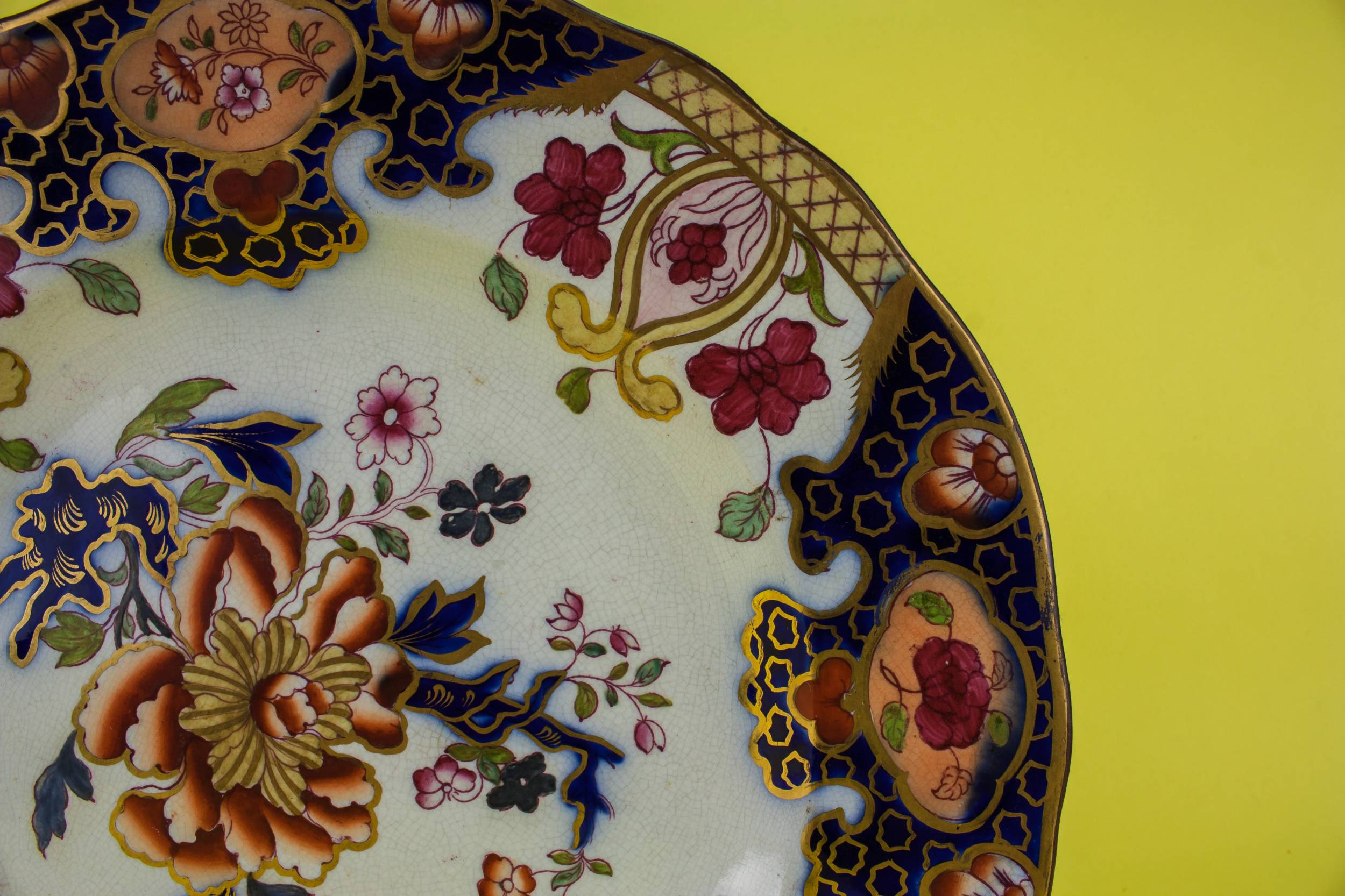 High Victorian Pottery — High Victorian pottery plate 1