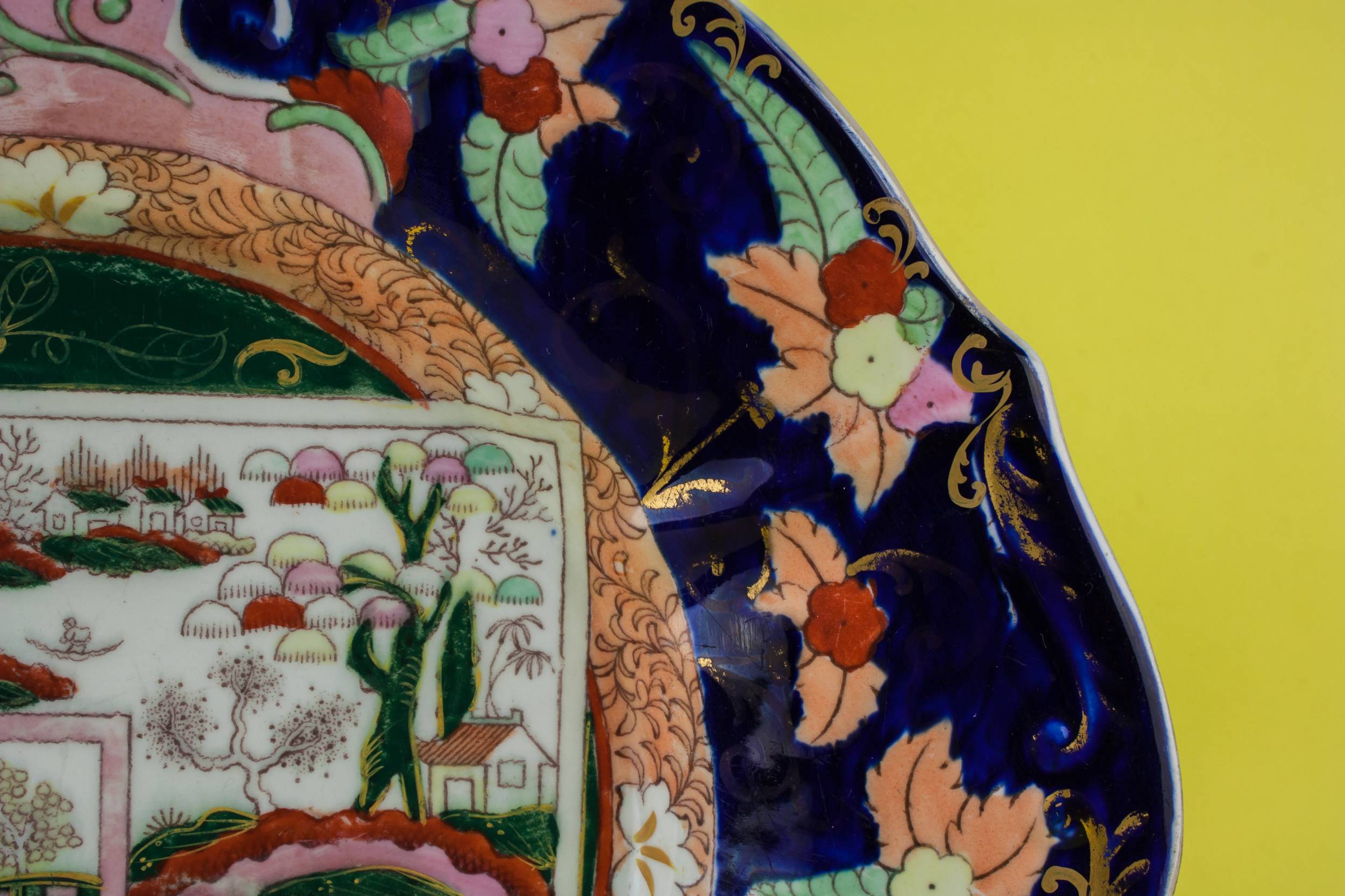 Victorian Luxurious CAKE — Victorian ironstone cake plate 1