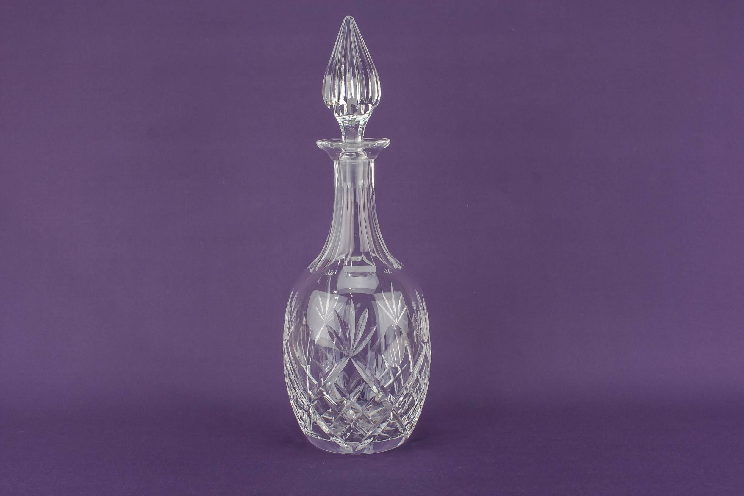 Retro Cut Glass — Cut glass ovoid decanter