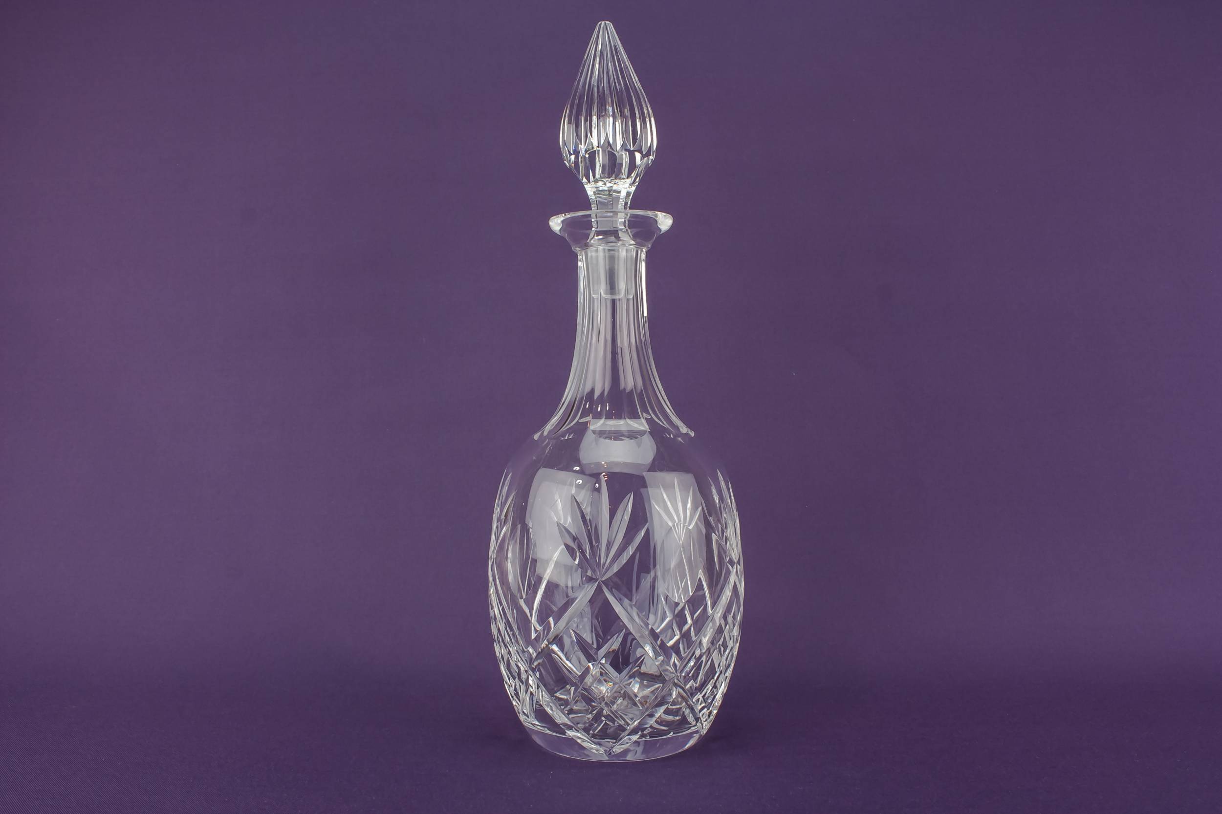 Retro Cut Glass — Cut glass ovoid decanter 2