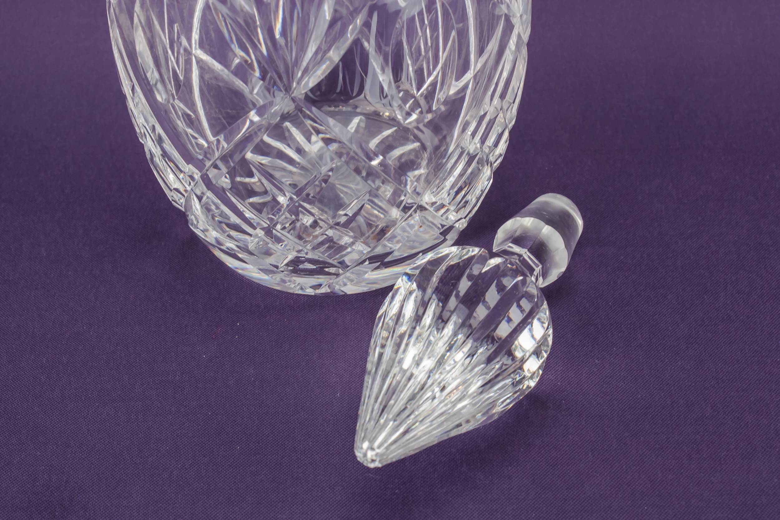 Retro Cut Glass — Cut glass ovoid decanter 1