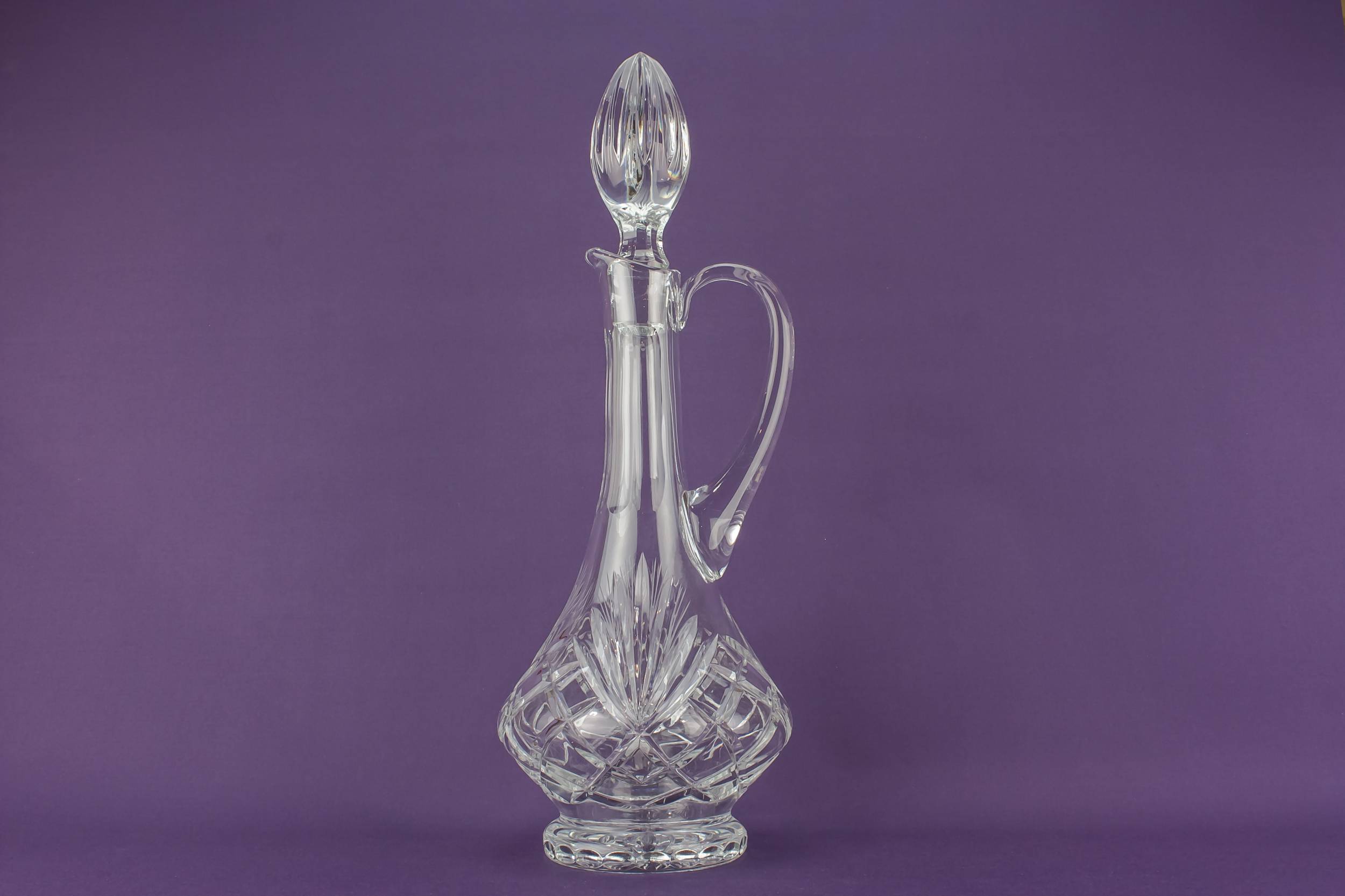 Cut Glass Crystal — Red wine cut glass decanter 4