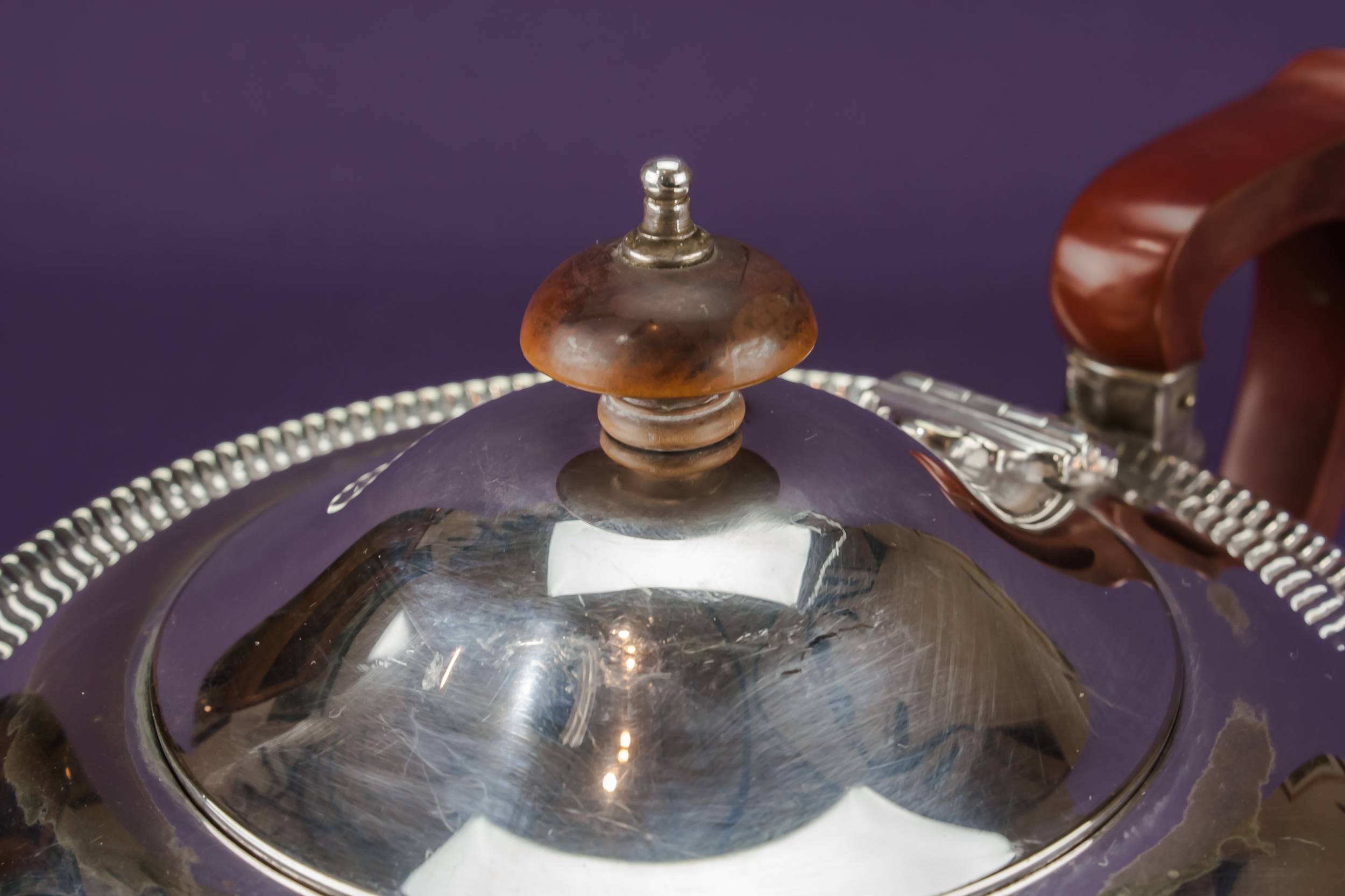 Piece Silver Plated — Art Deco tea and coffee set 5