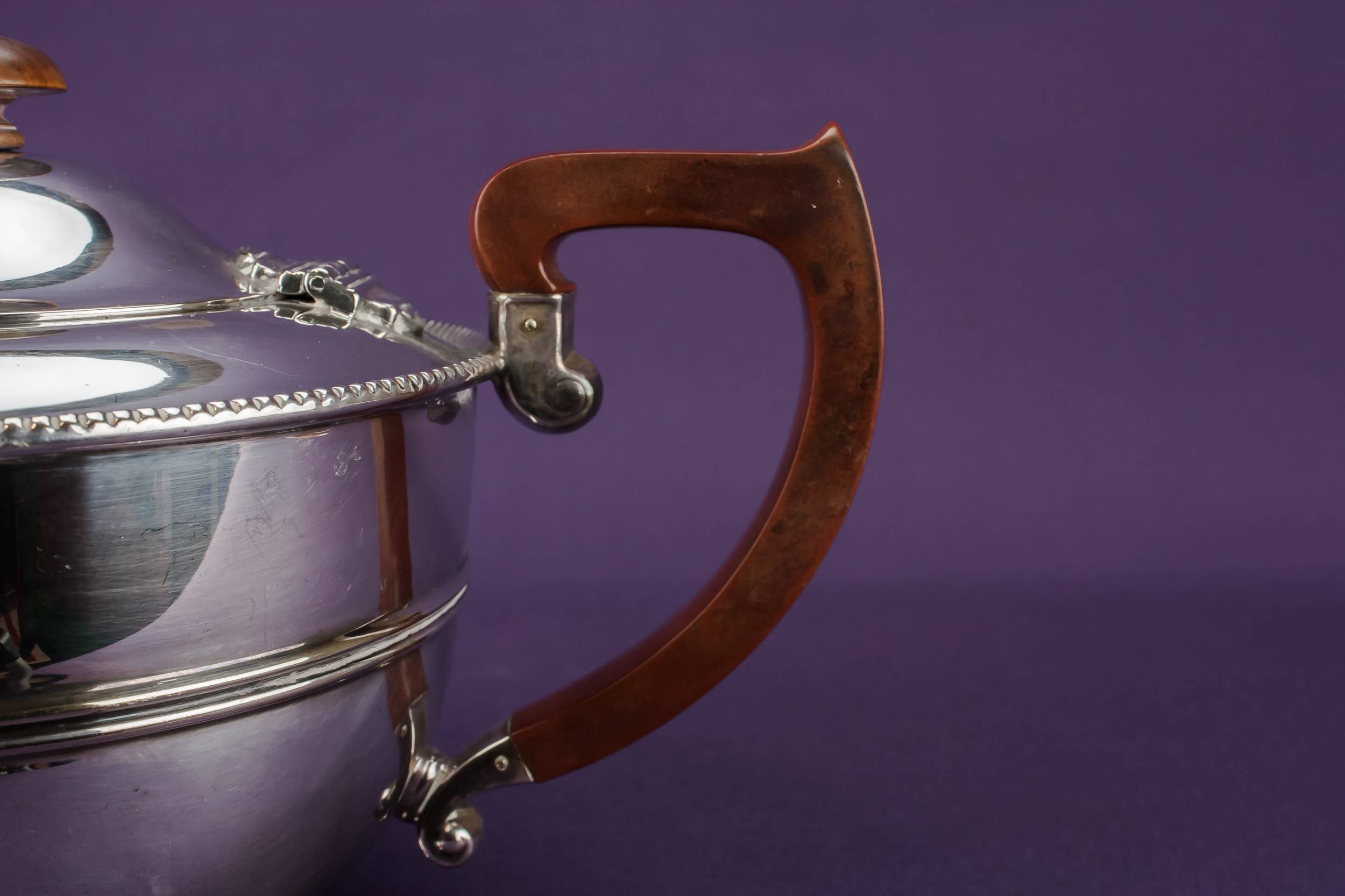 Piece Silver Plated — Art Deco tea and coffee set 6