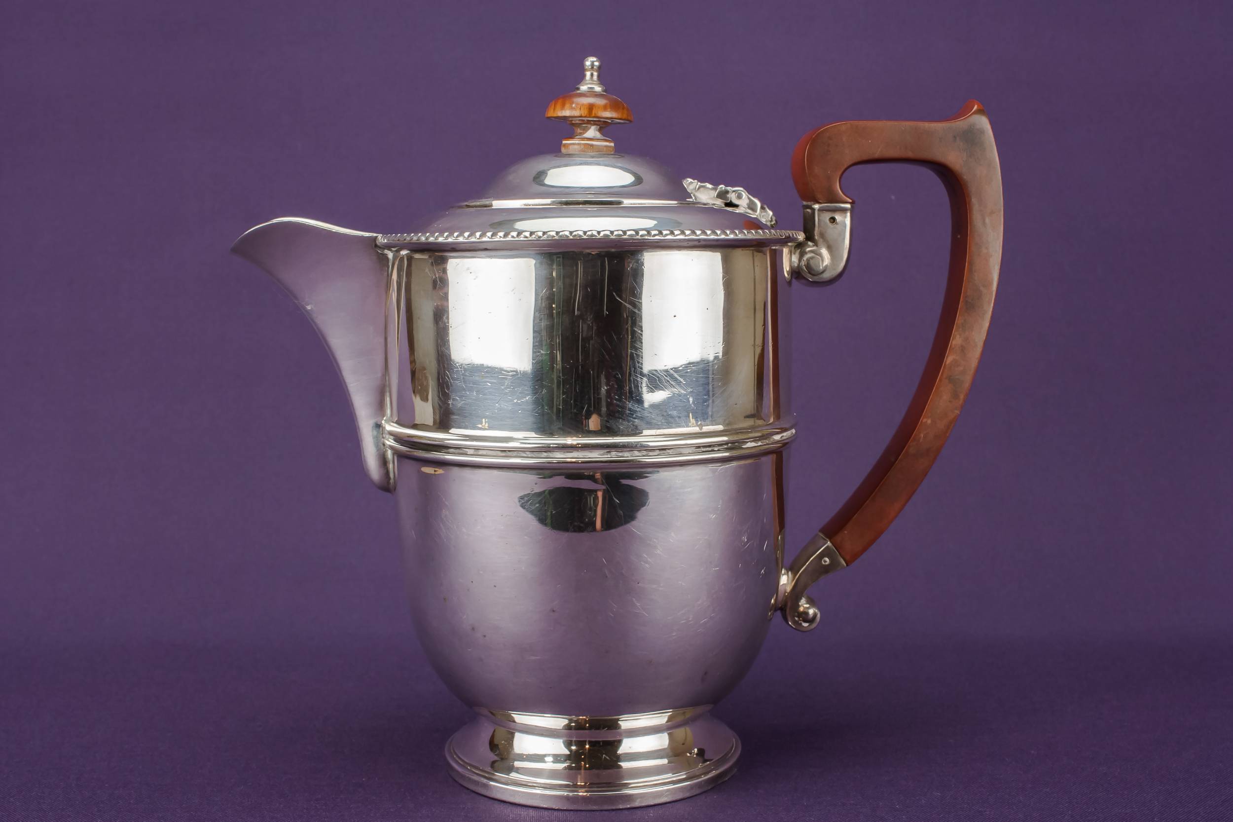 Piece Silver Plated — Art Deco tea and coffee set 7
