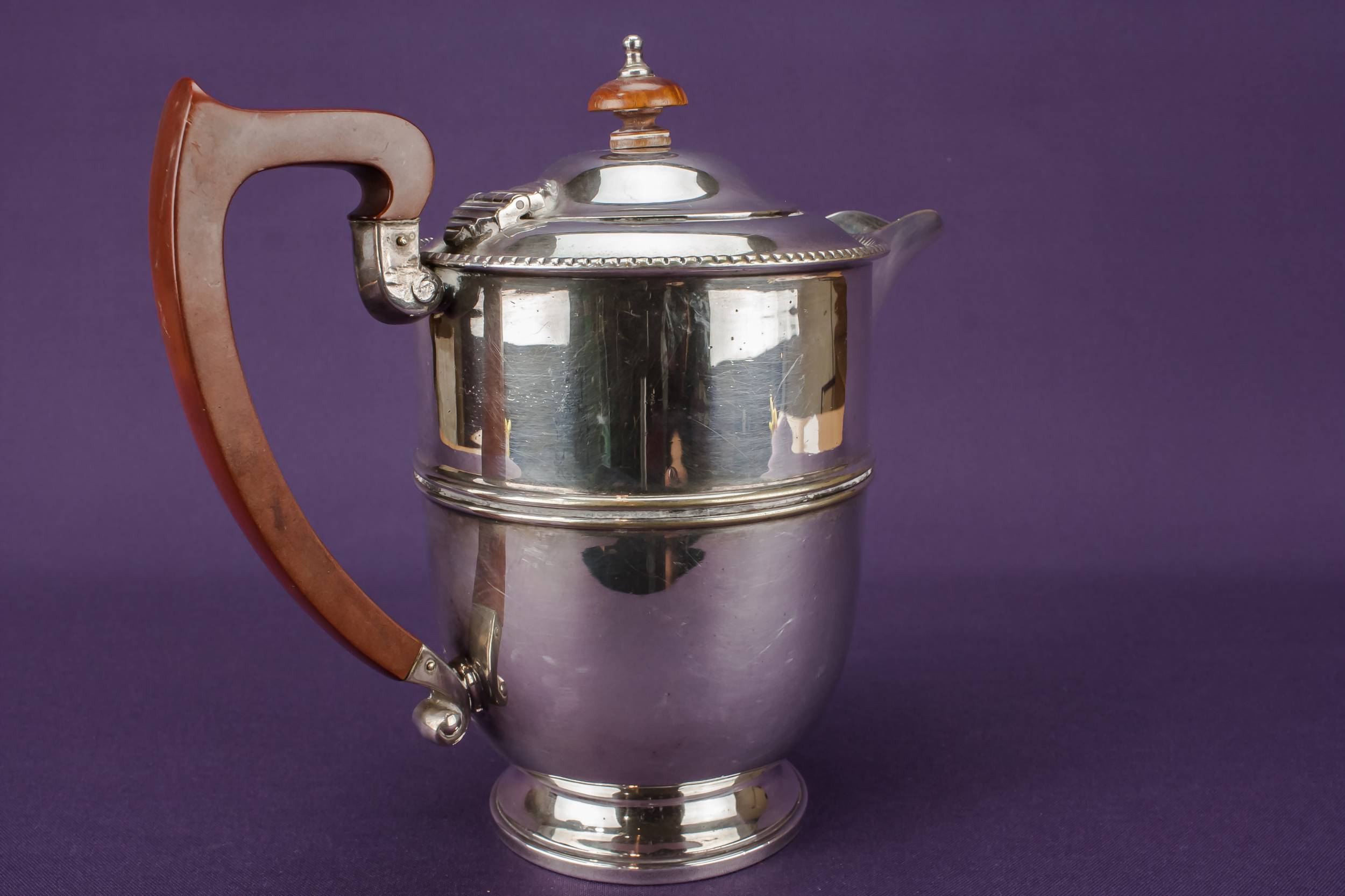 Piece Silver Plated — Art Deco tea and coffee set 8