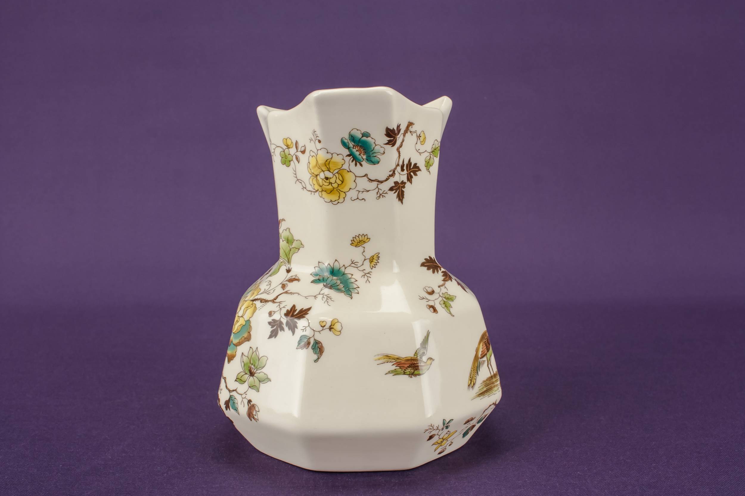 Striking Vintage Floral — Cream pottery jug 2