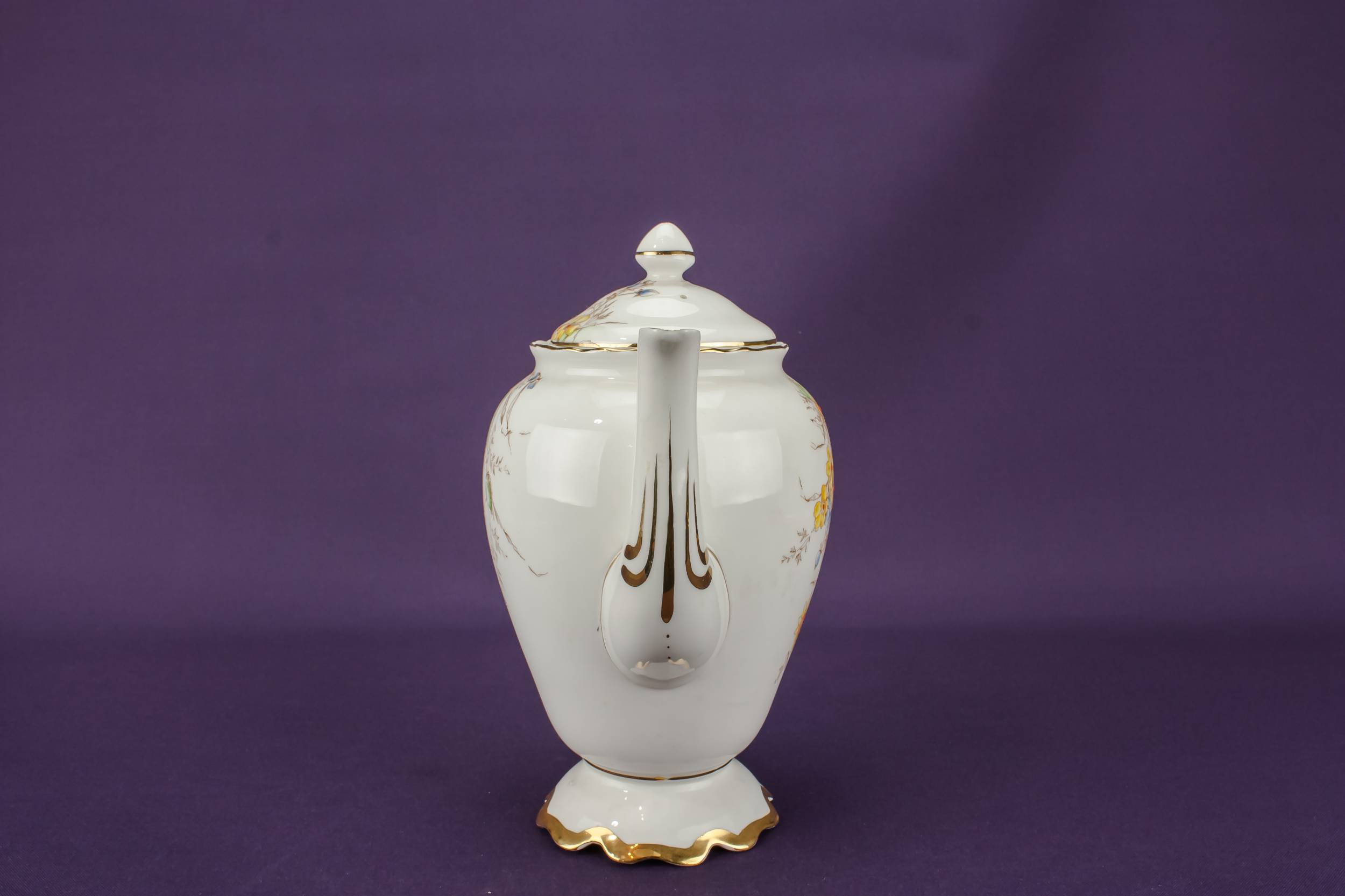 Persons Flamboyant Antique — Bone china coffee set for five 3
