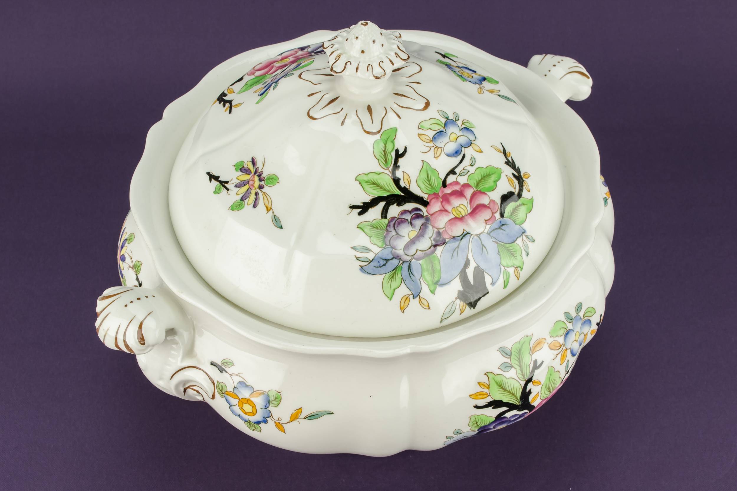 Vintage Pottery Woodstock — Art Deco pottery tureen 4
