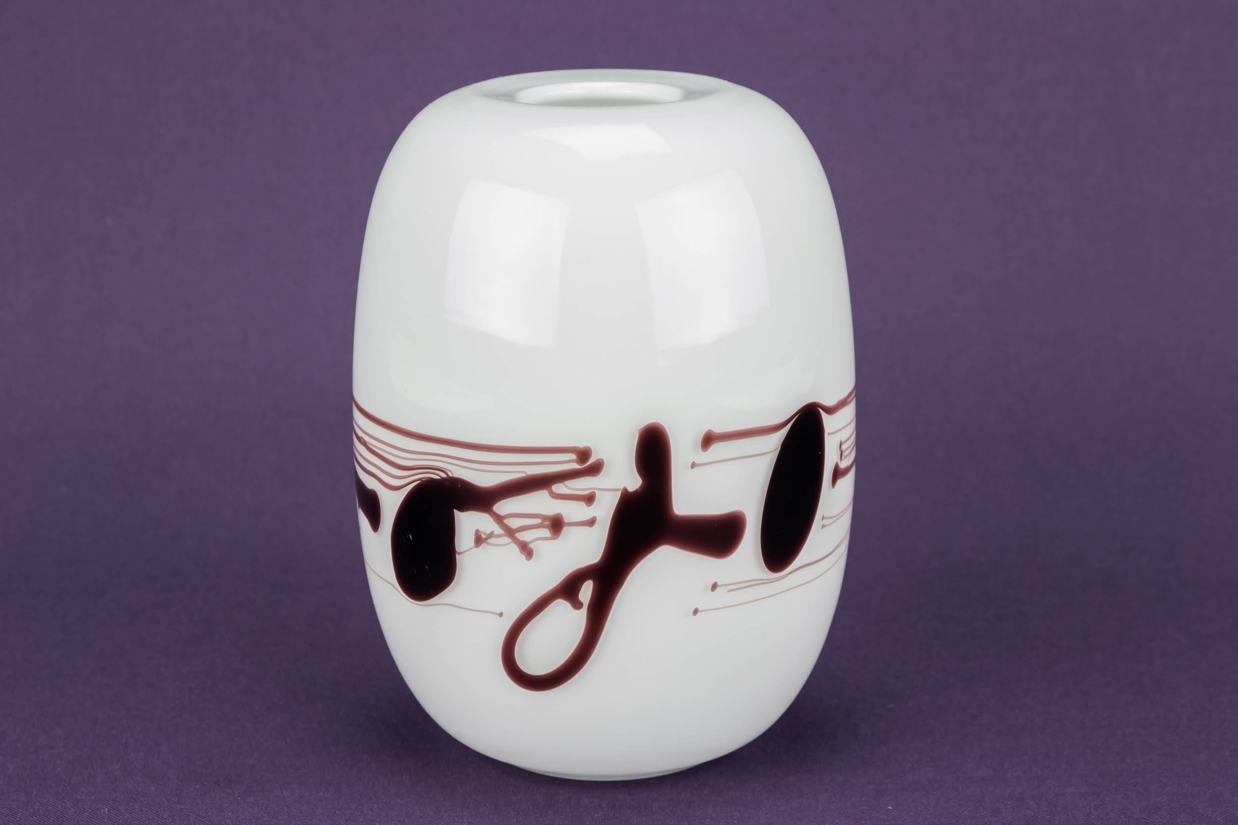 Elegant Vintage Stripy — Small glass vase