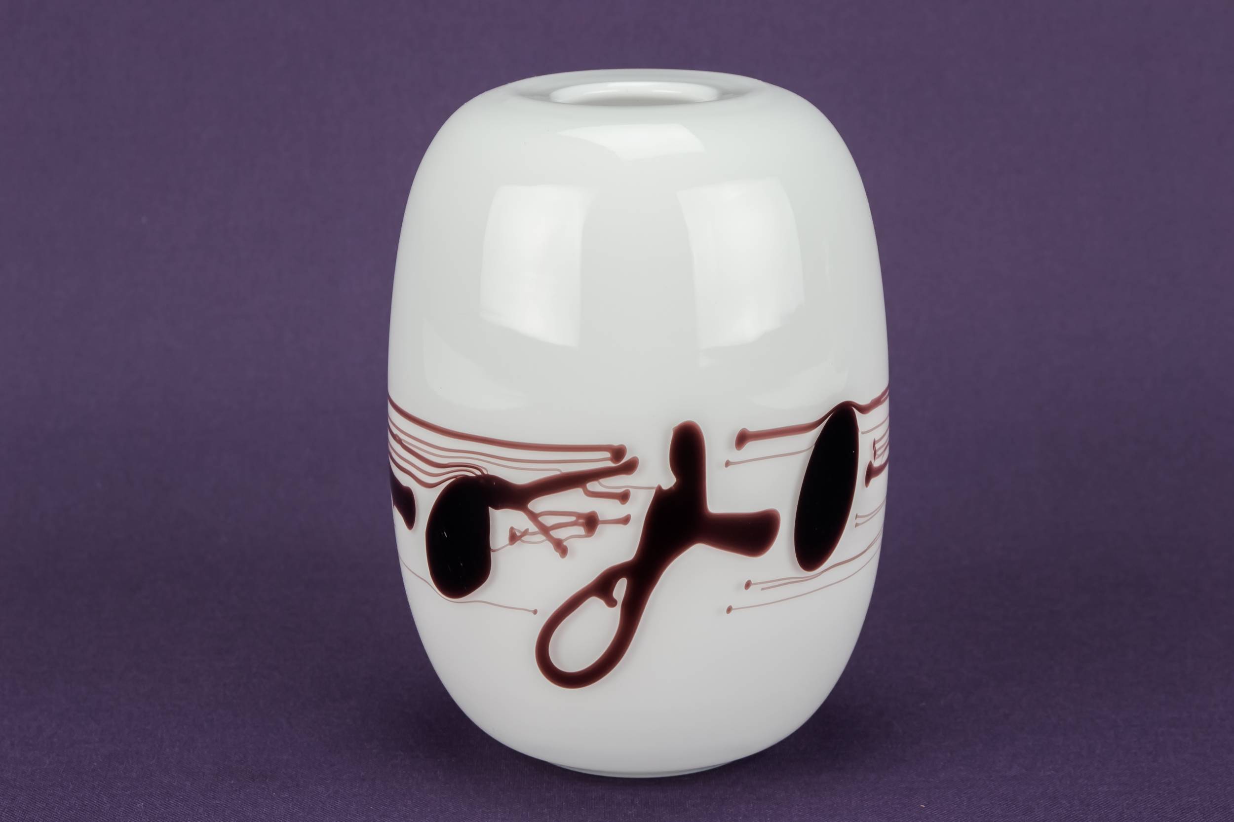 Elegant Vintage Stripy — Small glass vase 1