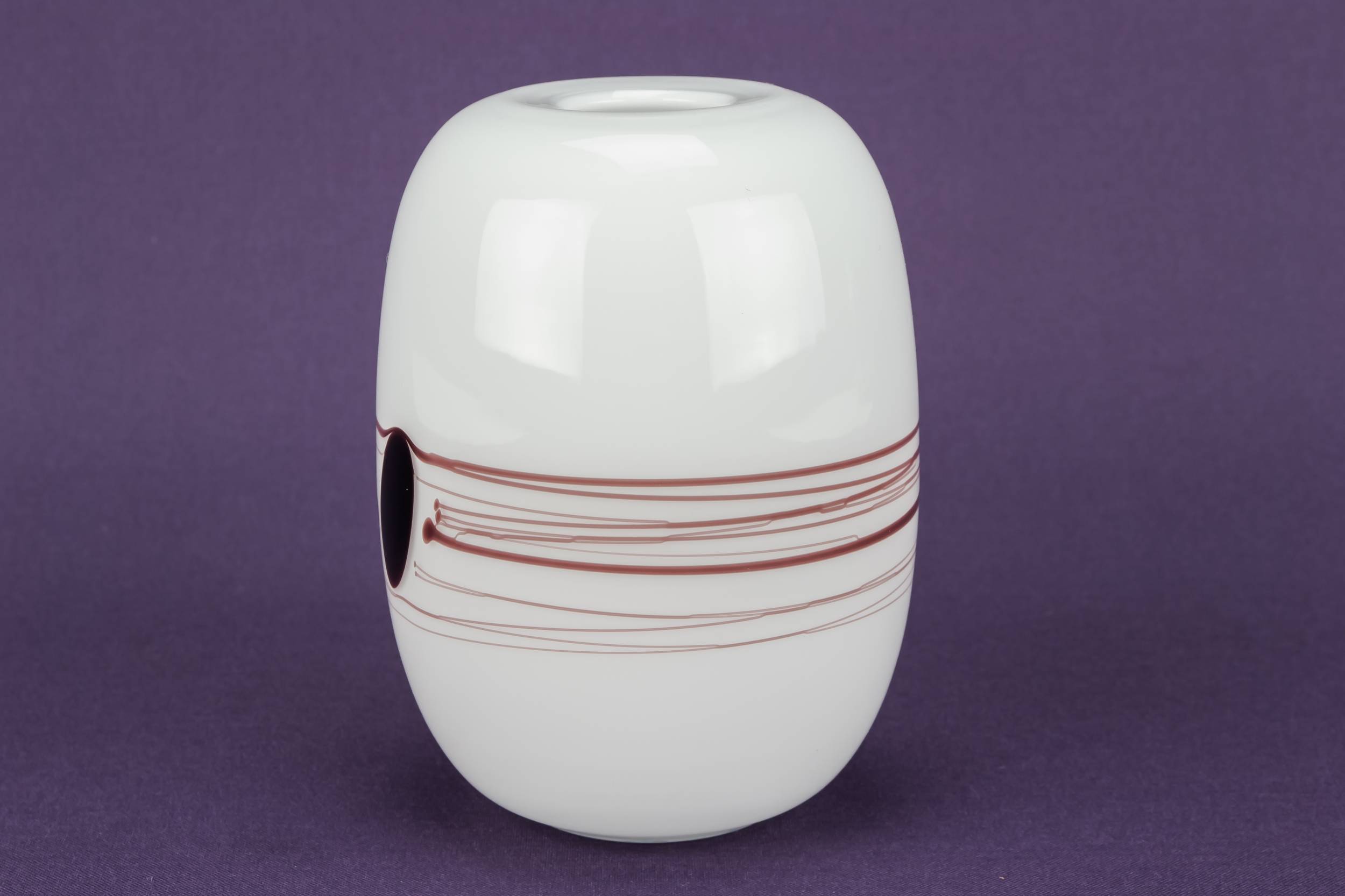 Elegant Vintage Stripy — Small glass vase 2