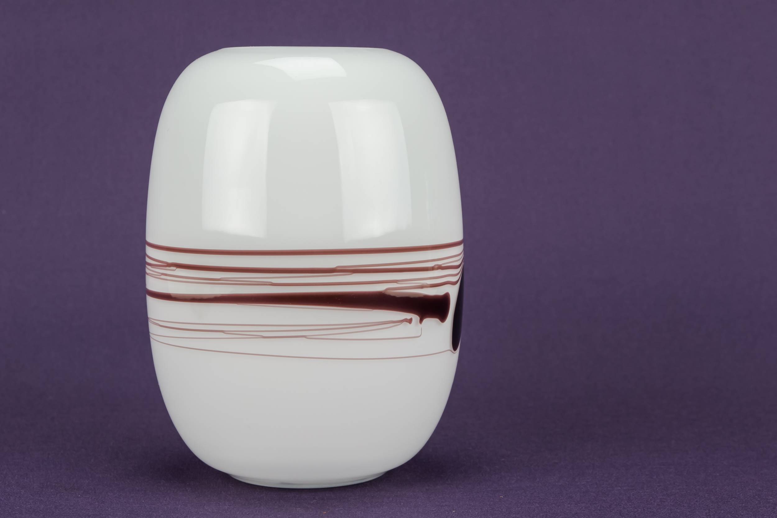 Elegant Vintage Stripy — Small glass vase 3