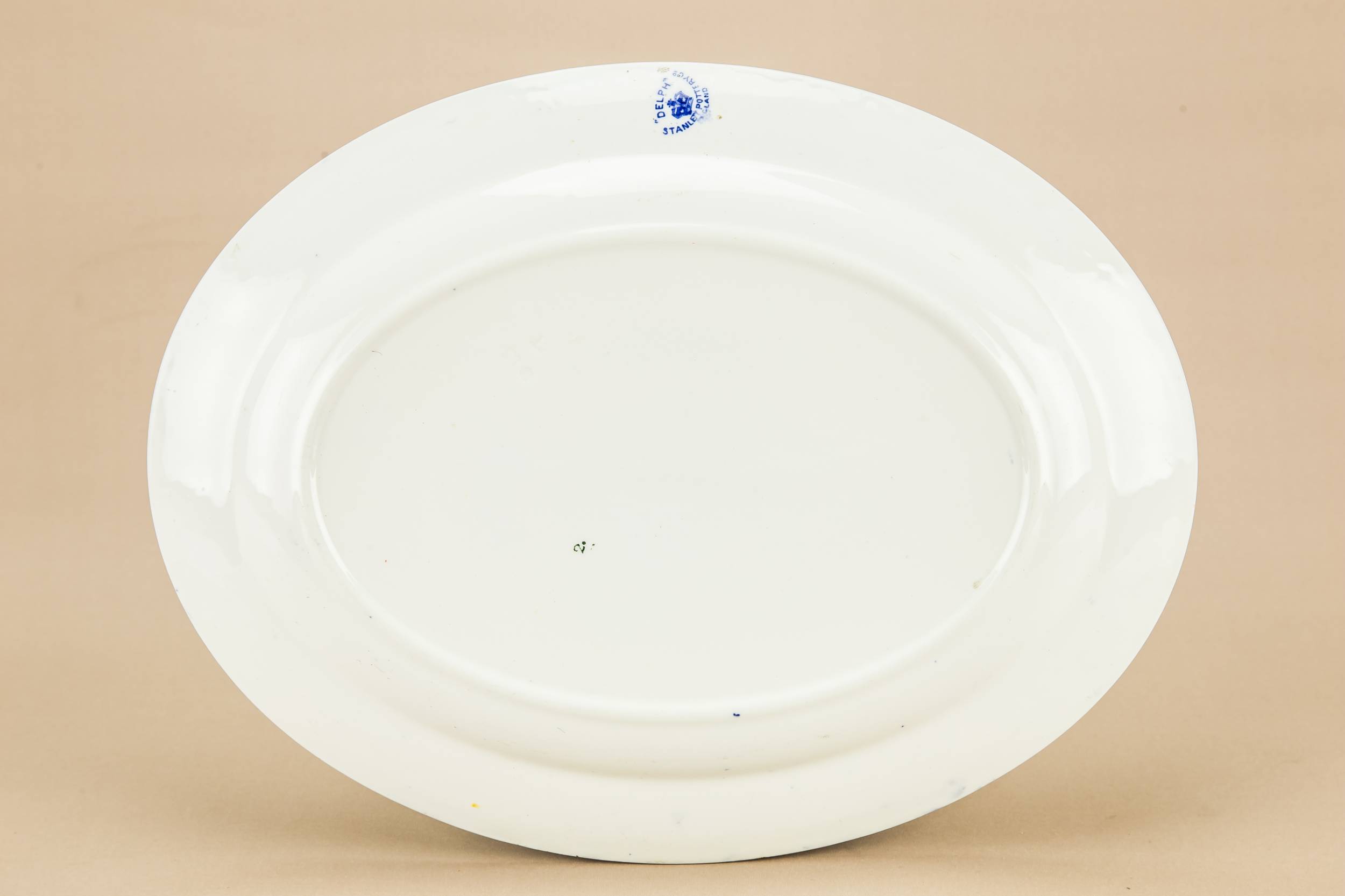 Pottery Elegant Floral — Art Deco pottery platter 2