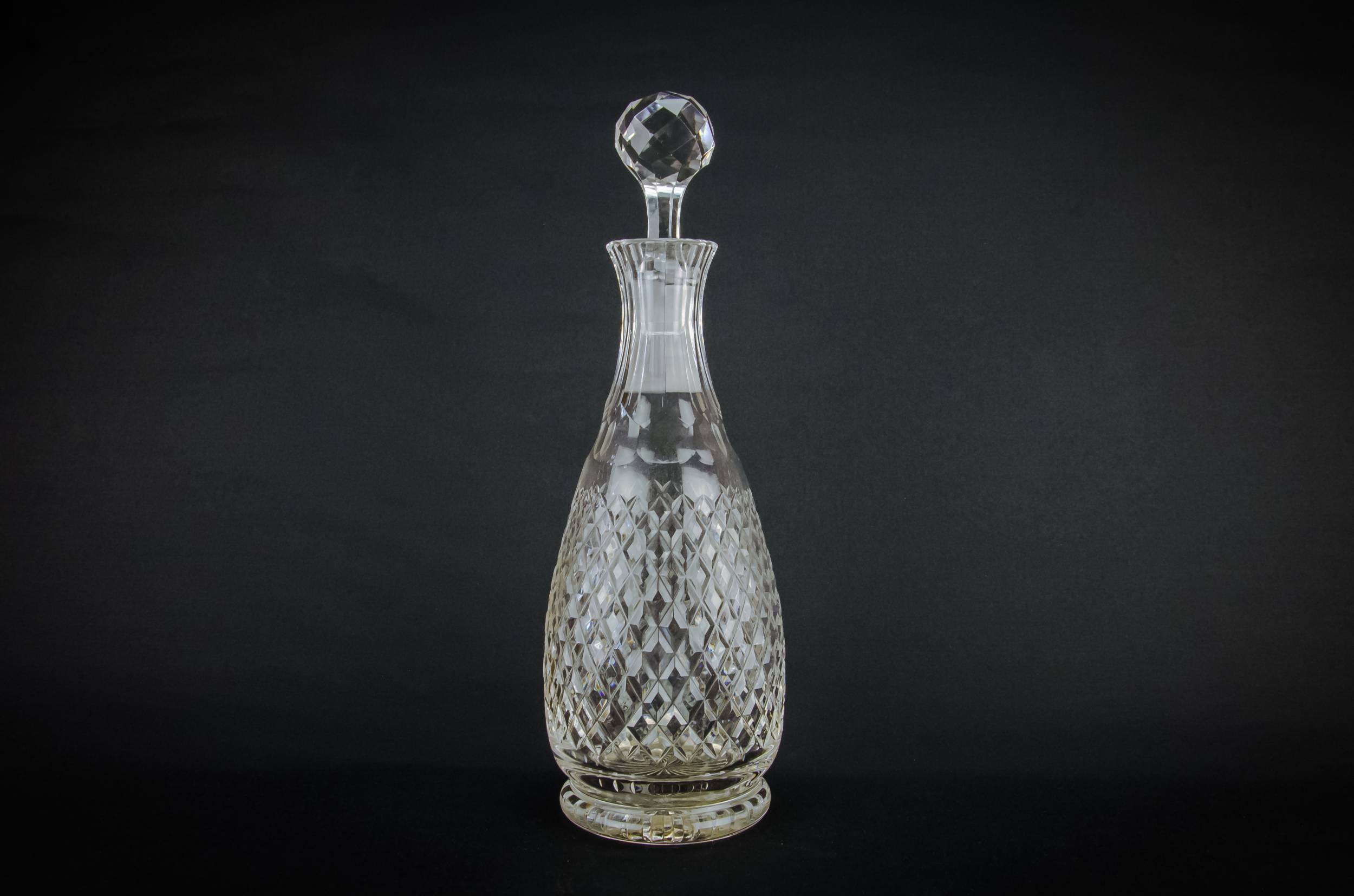 Cut Glass Crystal — Cut glass baluster decanter