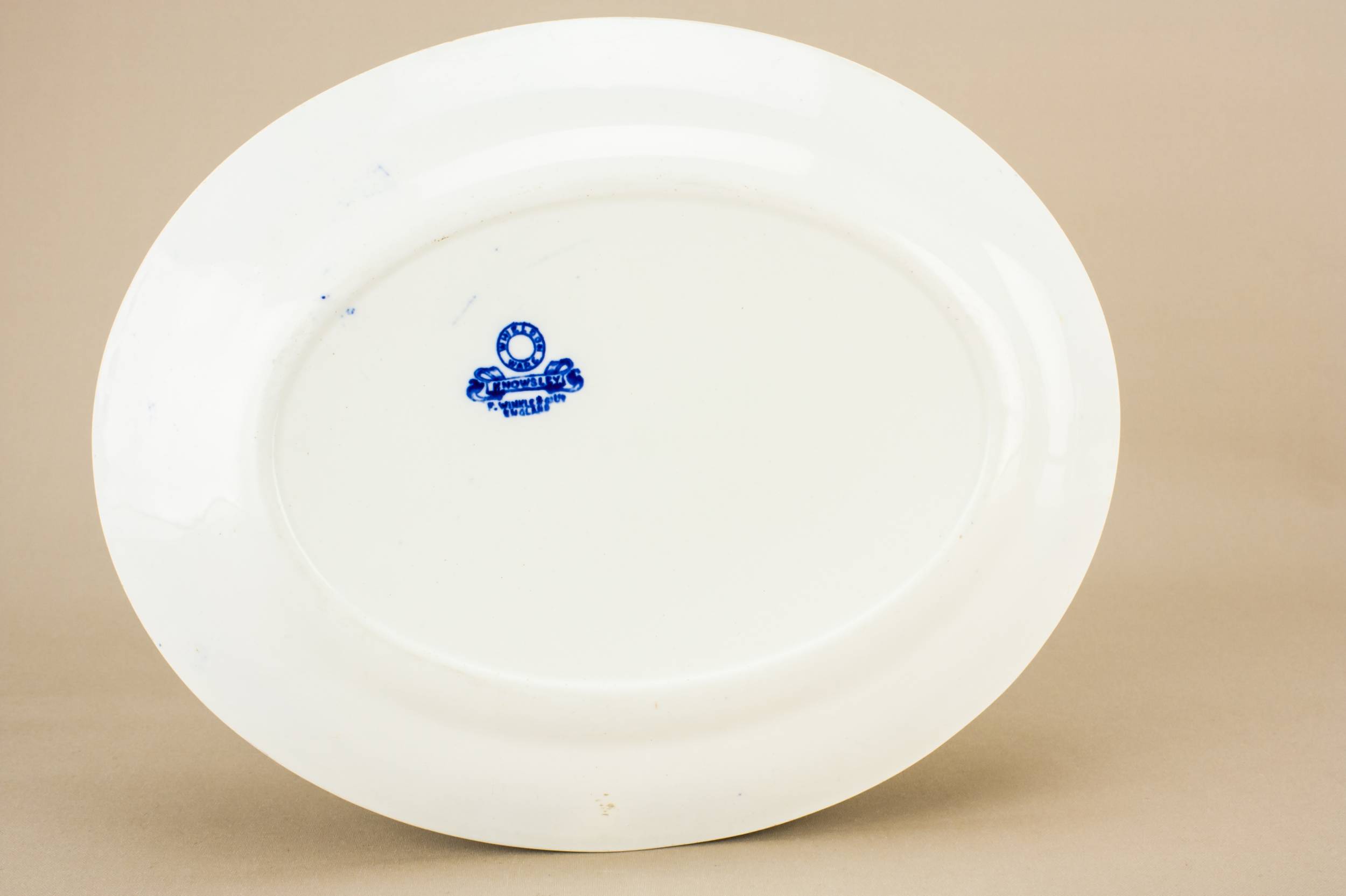 Vintage Neo-Classical Serving — Blue and white platter 2