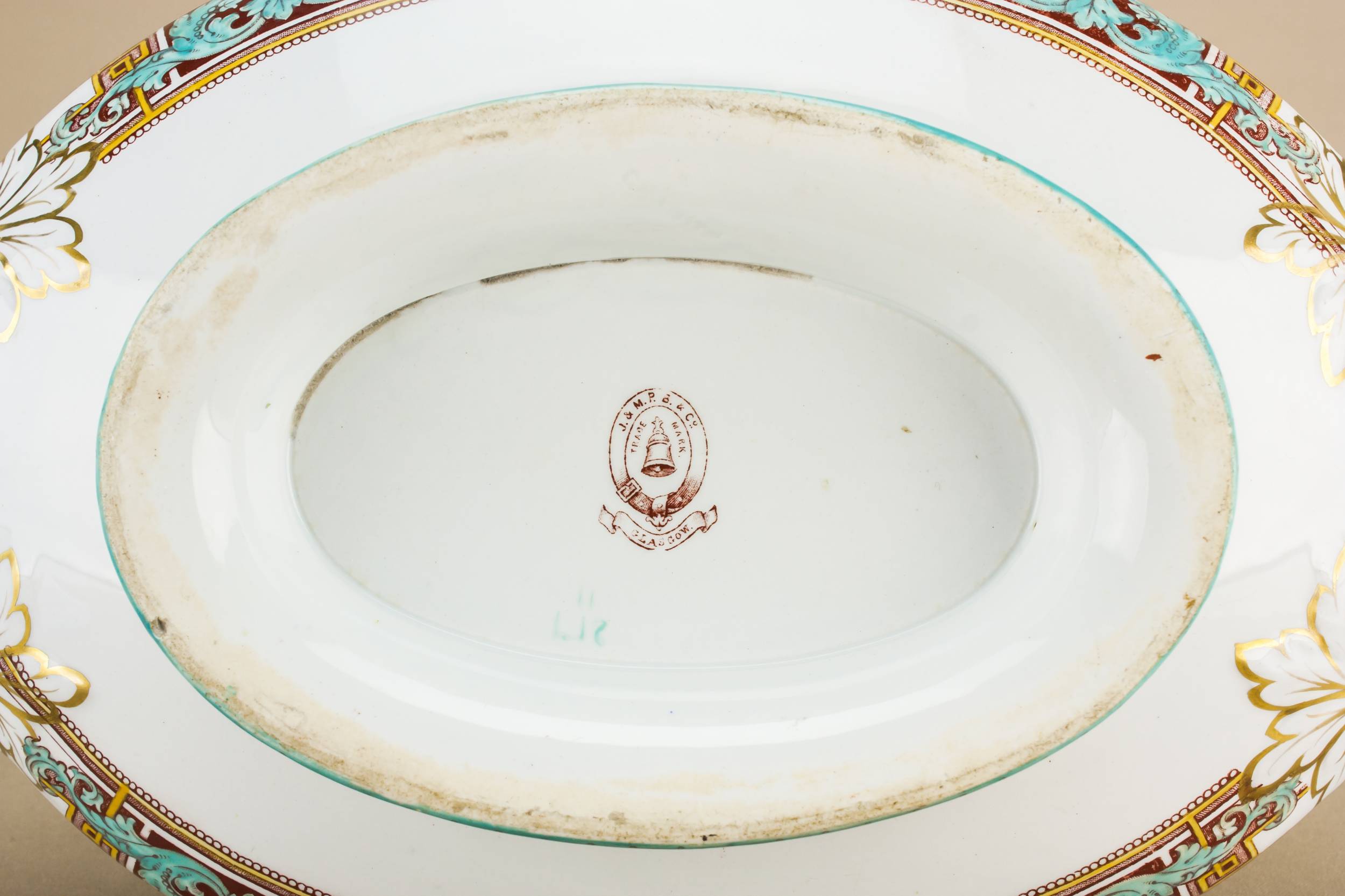Neo-Classical Turquoise Glasgow — Glasgow pottery tureen 4