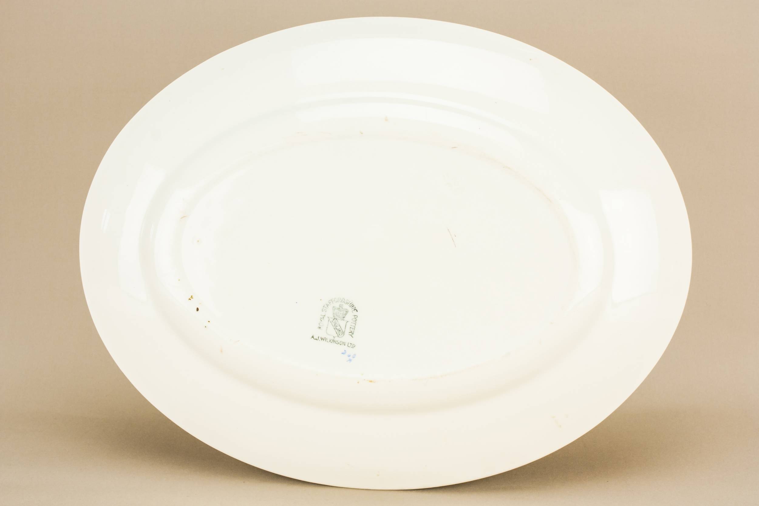 Vintage Spectacular Oval — Large pottery platter 2