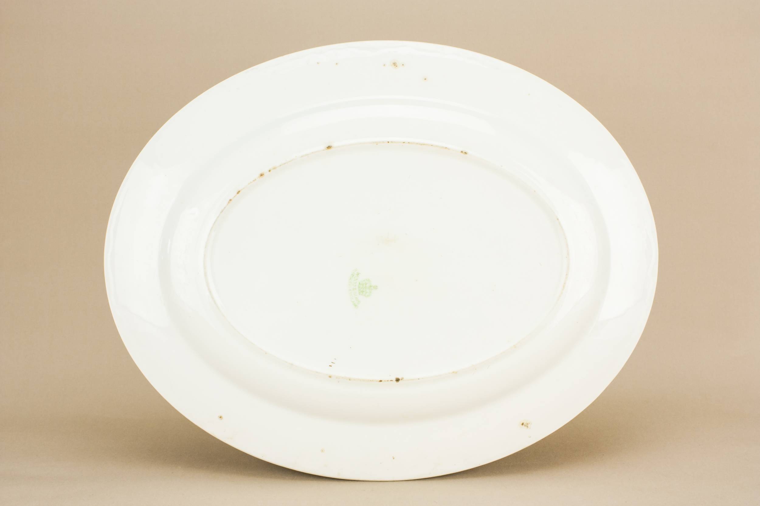 Rustic Pottery Wood — Pink floral serving platter 2