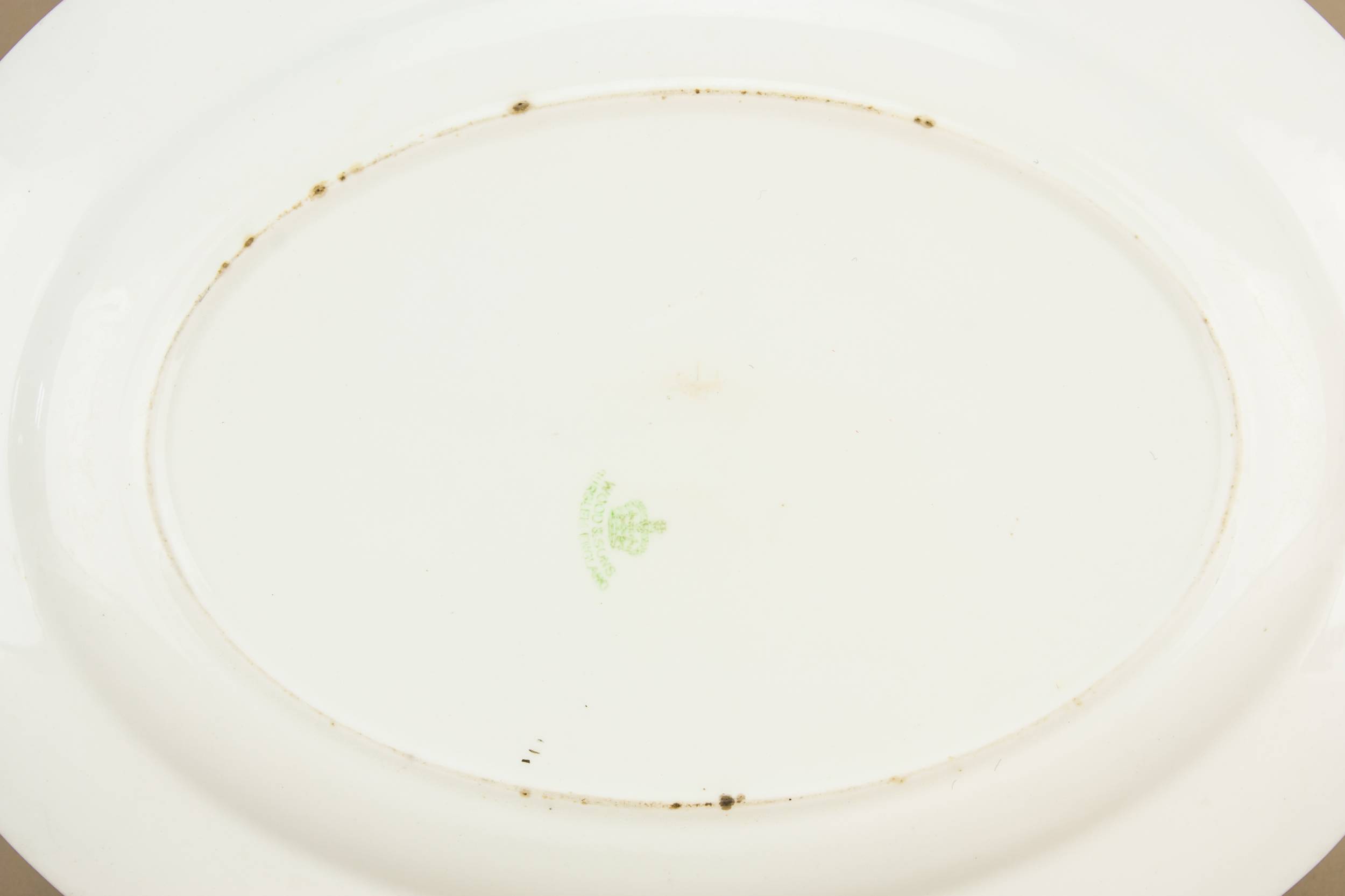 Rustic Pottery Wood — Pink floral serving platter 3