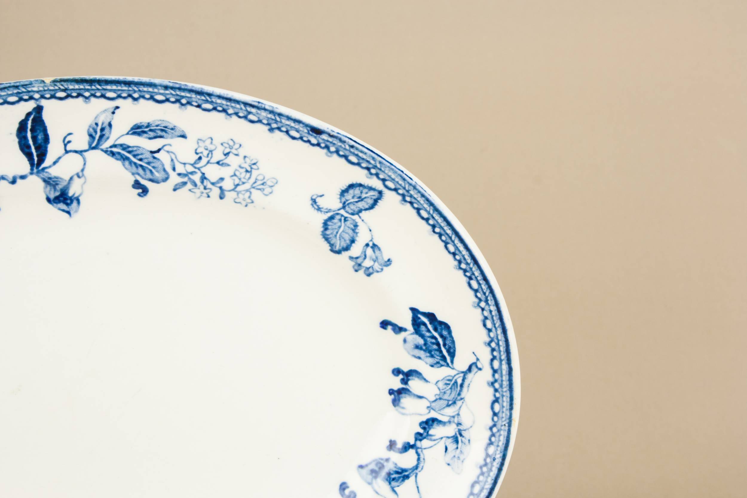 Cheerful Blue Pottery — Small blue platter 1