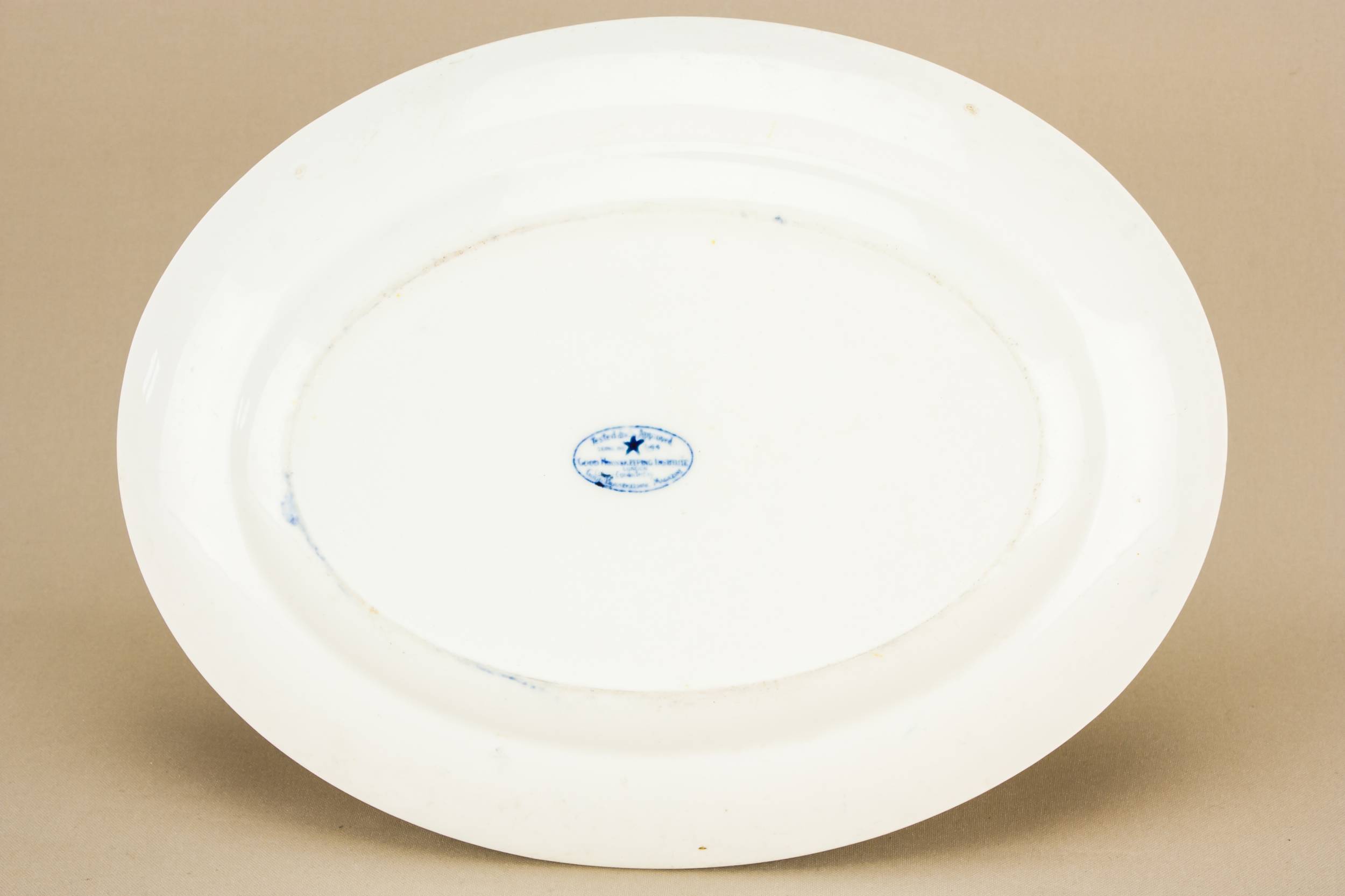Cheerful Blue Pottery — Small blue platter 3