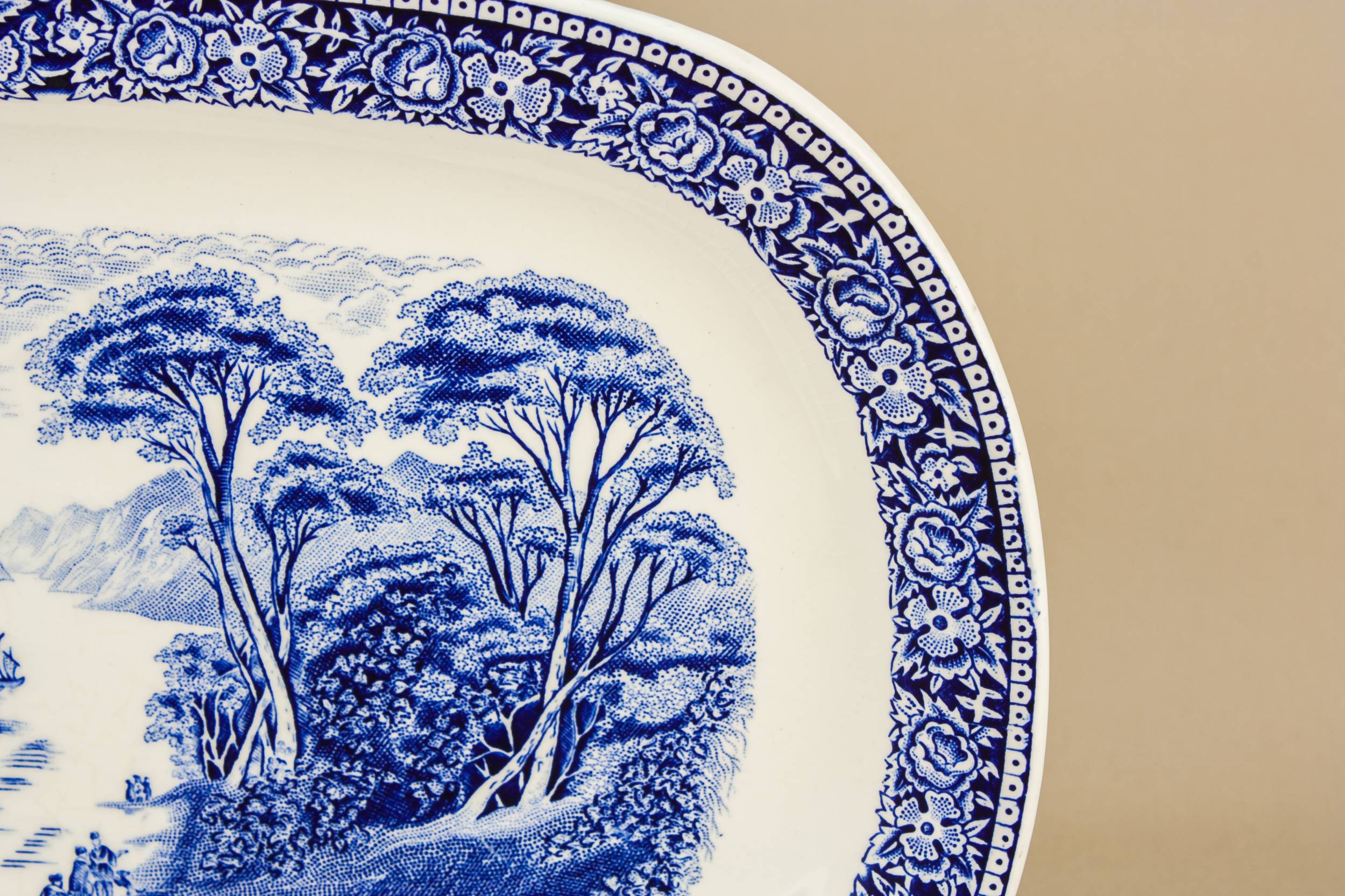Blue And White — Blue and white platter 1