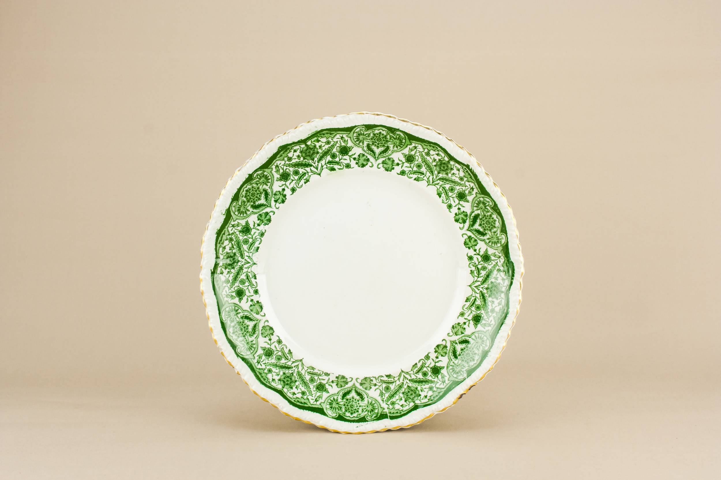 Antique Rustic Grecian — 4 Victorian dinner plates