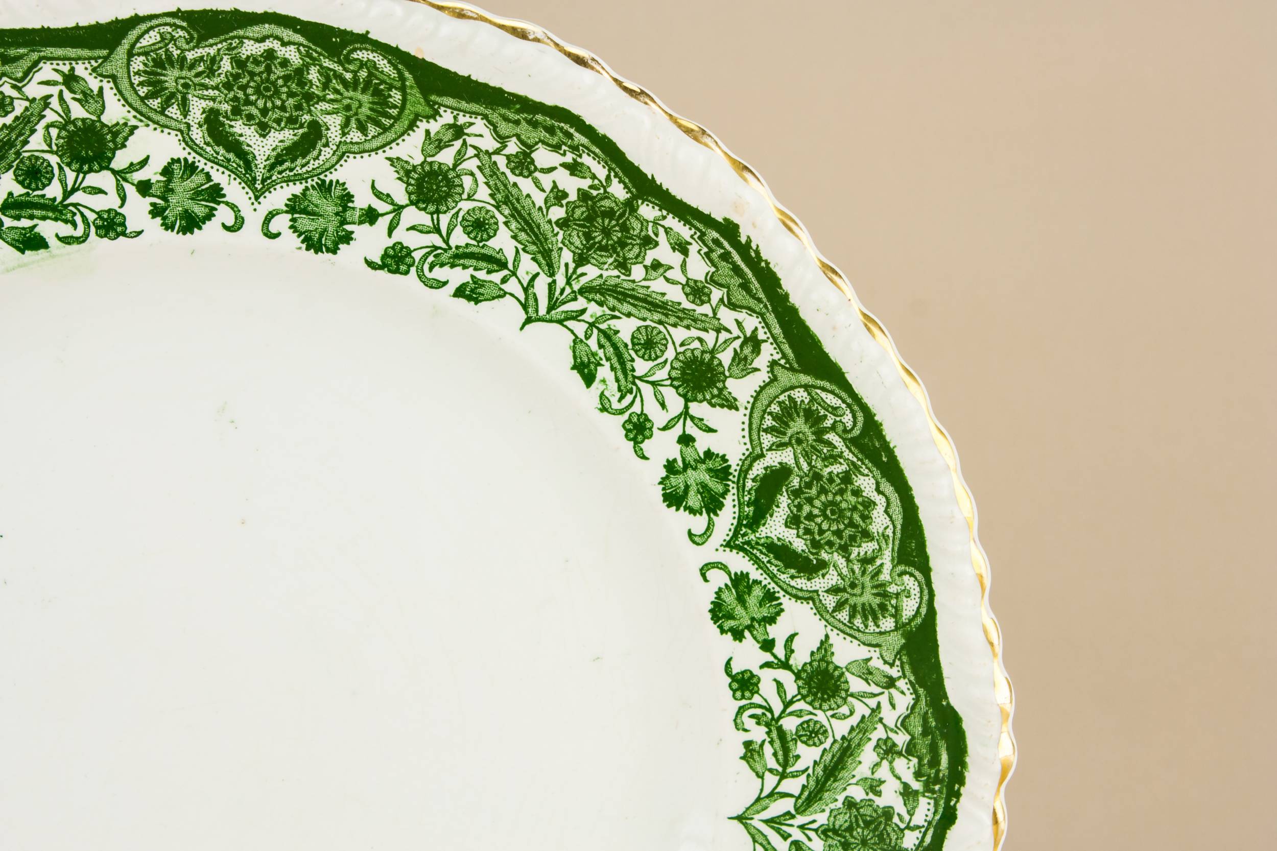 Antique Rustic Grecian — 4 Victorian dinner plates 1