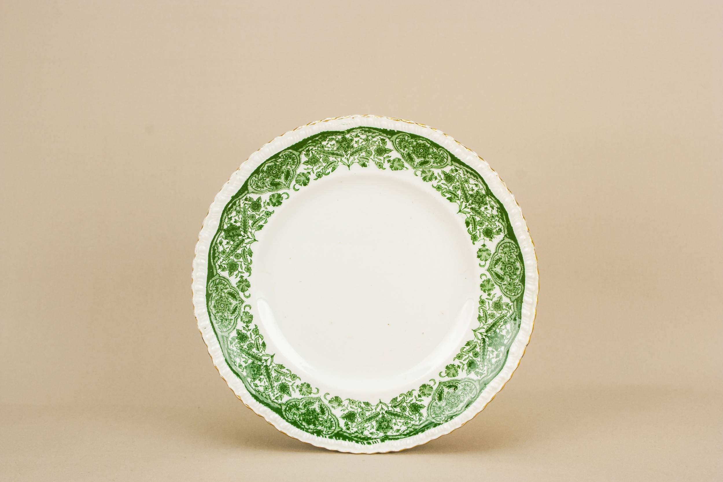Antique Pottery Grecian — 4 small green plates