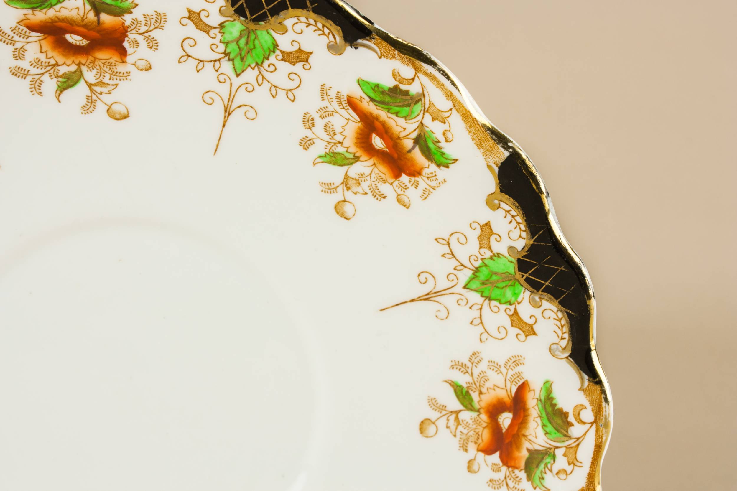 Neo-Classical Antique Small — Dessert plates set for 6 1