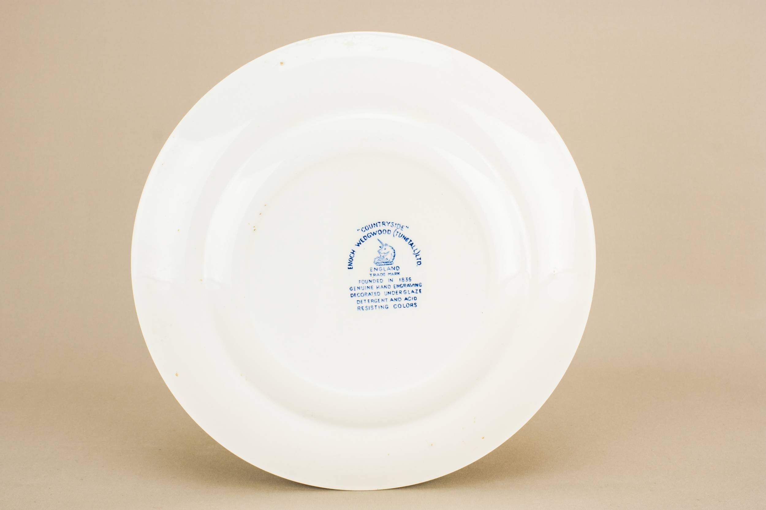 Pottery Elegant MEDIUM — 4 blue and white medium plates 2