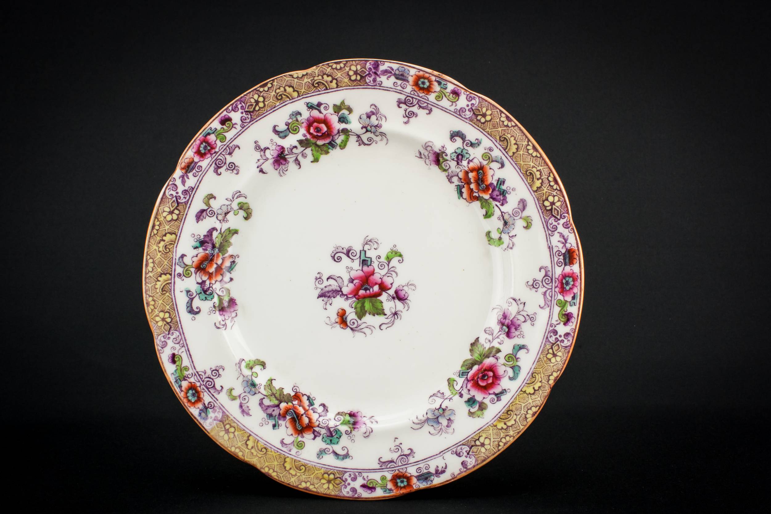 Persons Unusual Antique — Floral tea set for four 1
