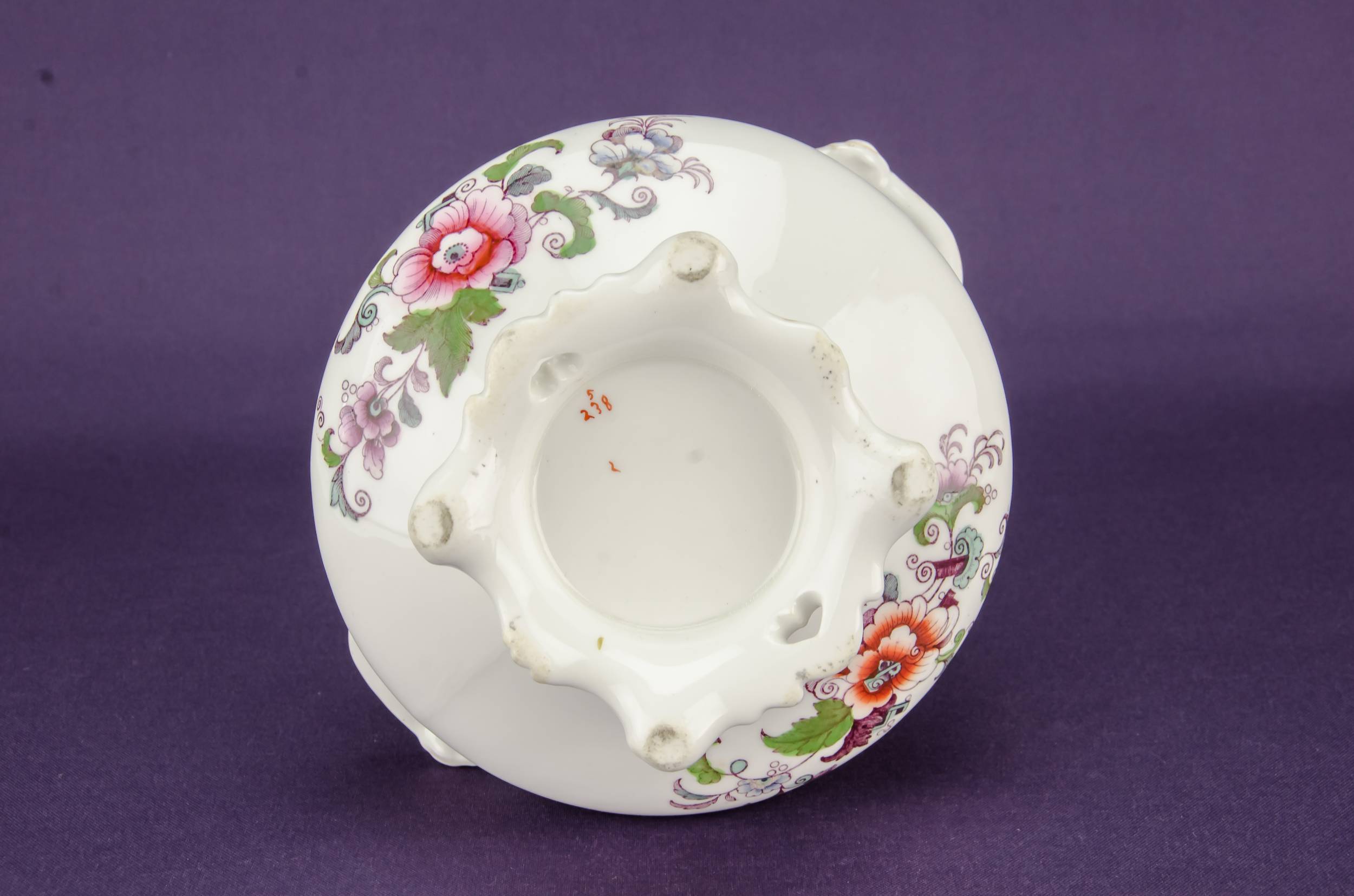 Antique Opulent Floral — Bone china sugar bowl 5